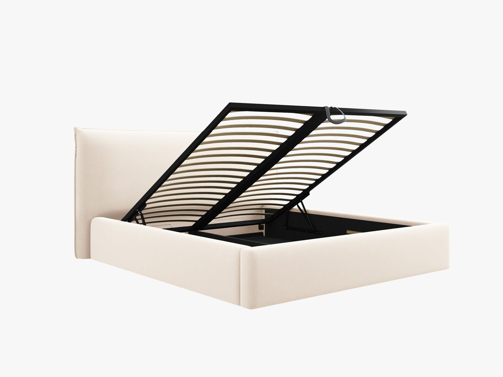 Micadoni Bett Kaelle Samt Bluvel Helles Beige