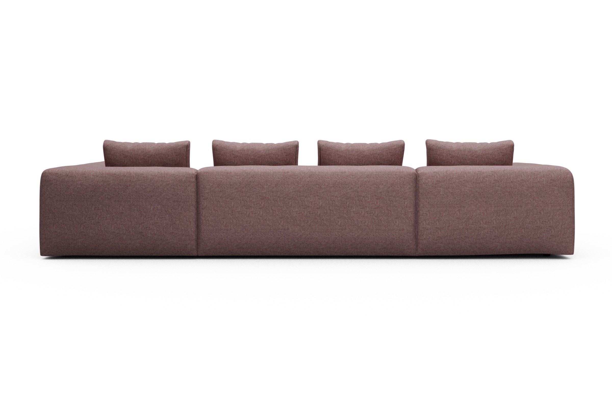 Wohnlandschaft Fred Relax-Ecke rechts mit 2-Sitzer und Chaiselongue links Sama-Flamingo