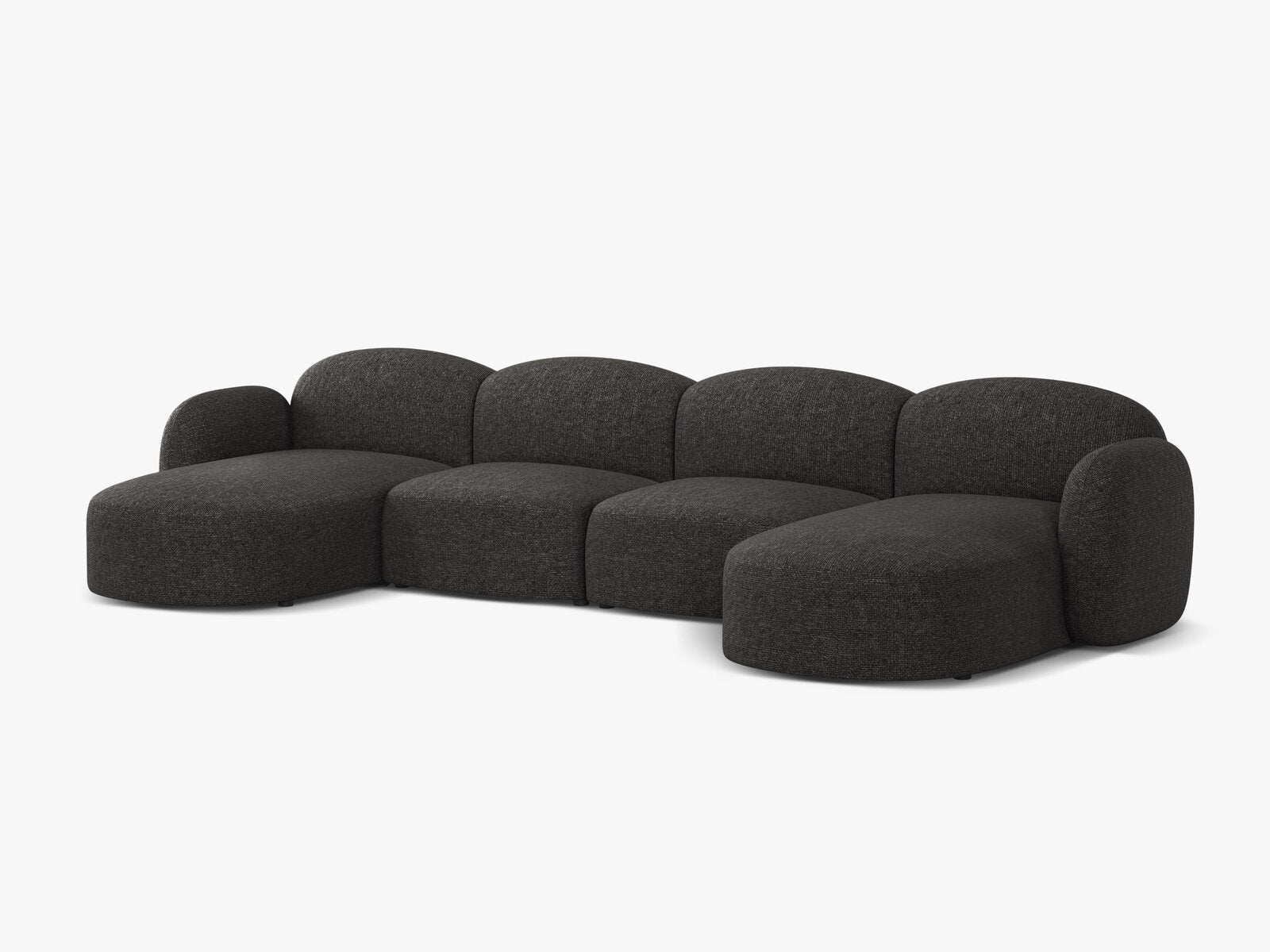 Micadoni Panorama Sofa Blair 6-Sitzer Chenille Eden Anthrazit