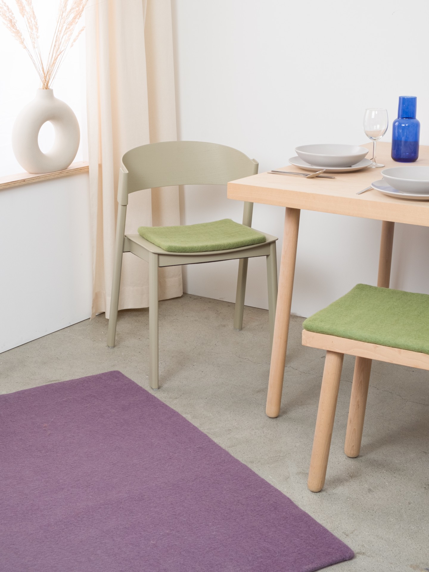 myfelt Kaspar - Flache Sitzauflage quadratisch