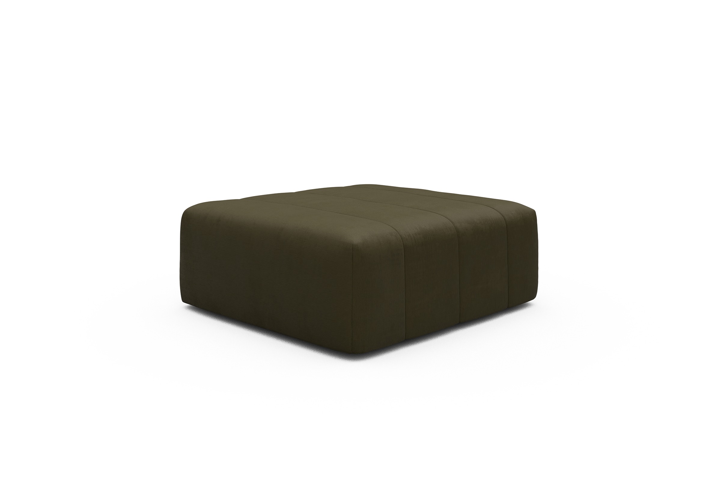 Sitzhocker Hugo Ottomane Cordufine-Pine-Green
