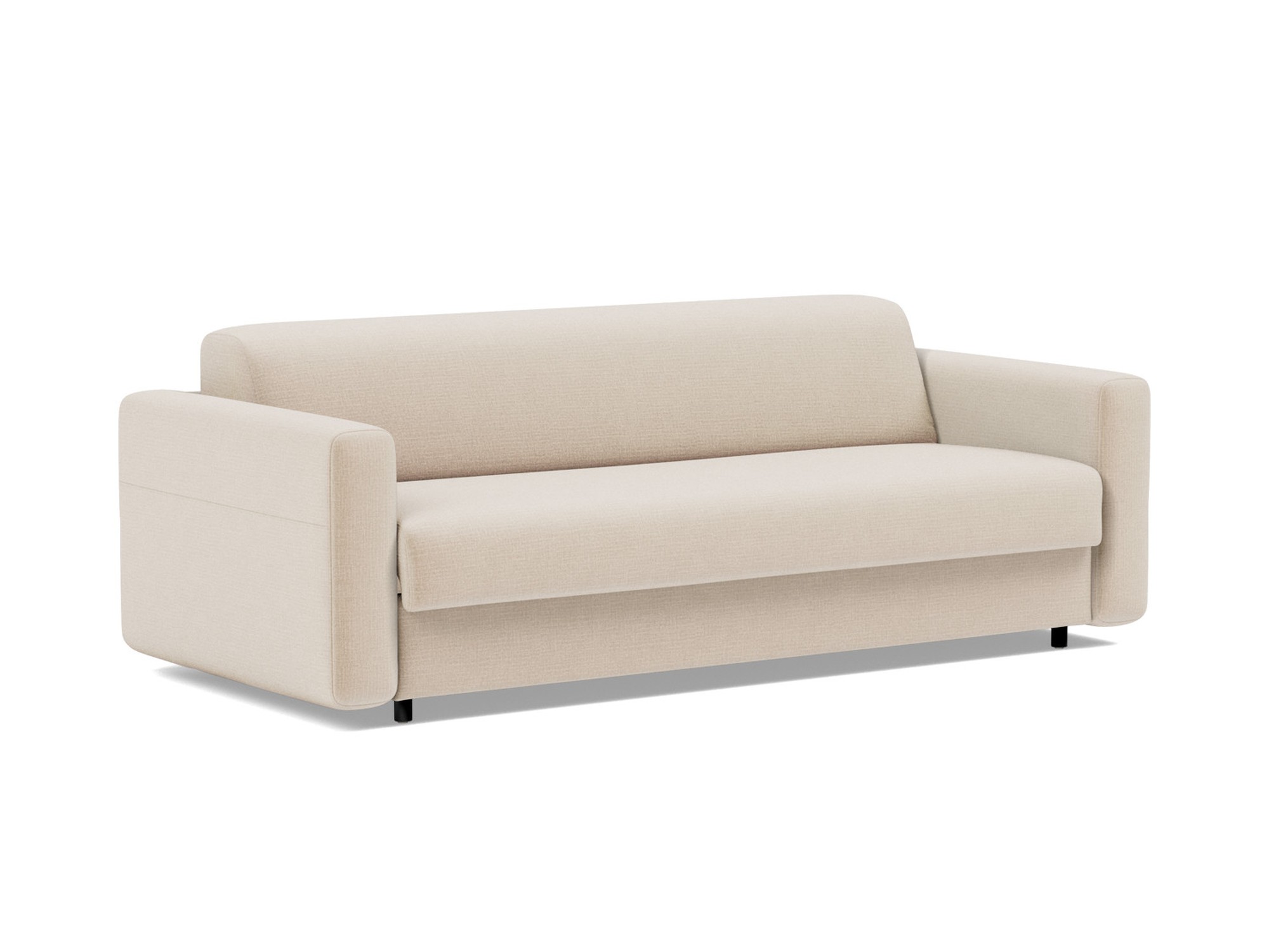 Schlafsofa Killian mit Memory-Matratze 160 Chenille Esina 410-Almond-Beige