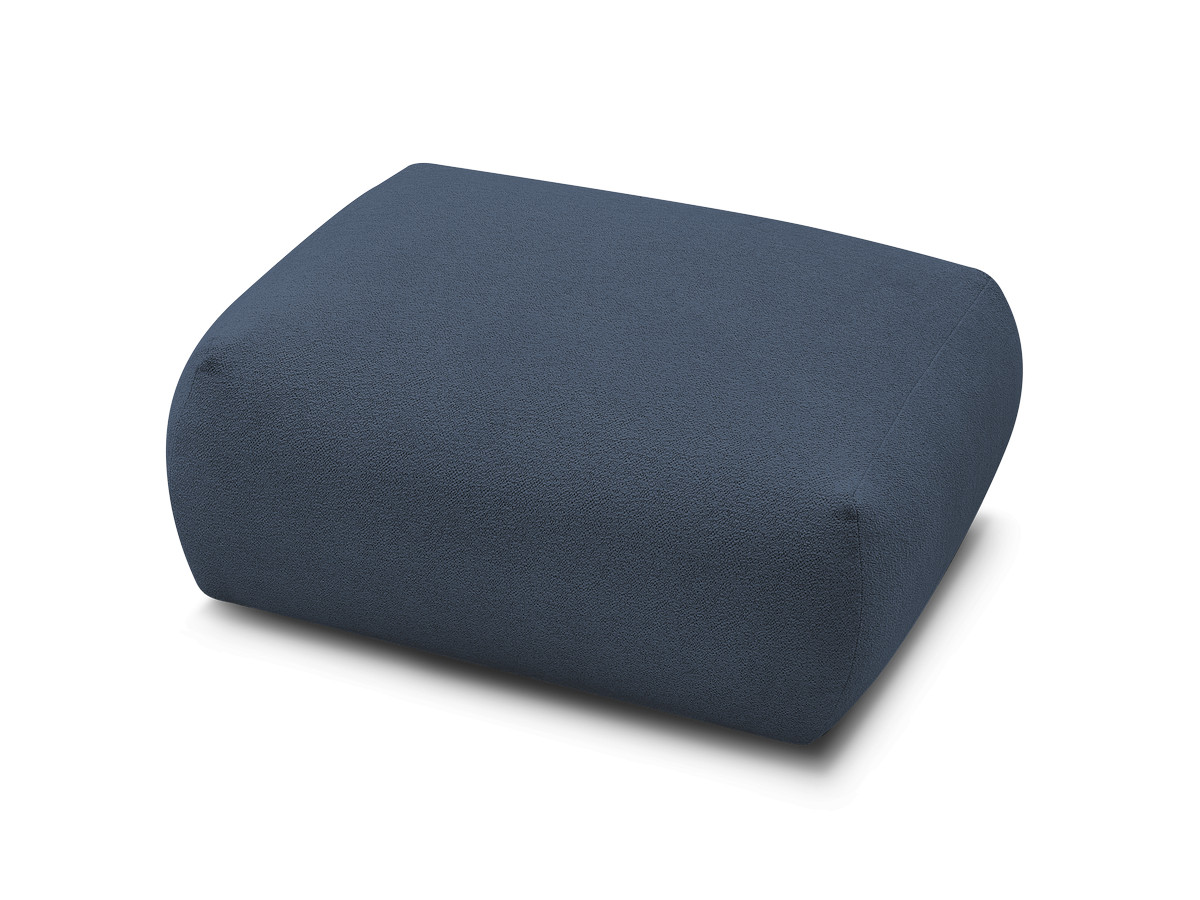 Bobochic Voltaire Pouf 106 × 90 cm Melange-Stoff Dunkelblau