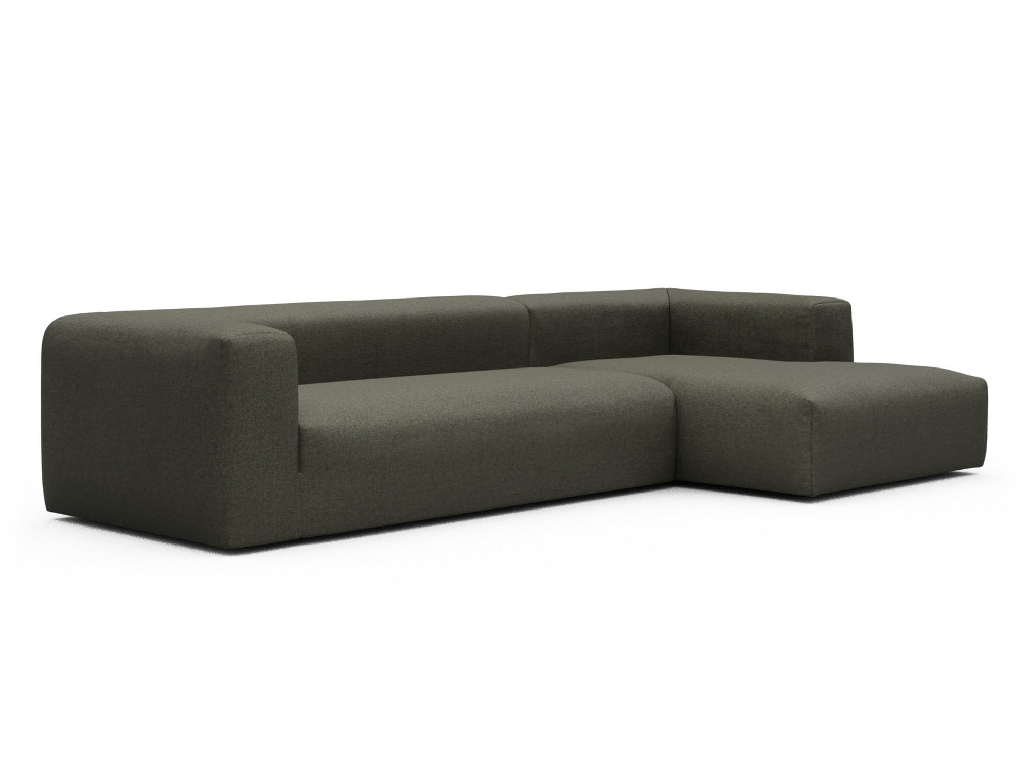 Skandi Home Ecksofa Fred Chaiselongue rechts mit 2,5-Sitzer Sama-Winter-Moss moebelfaktor