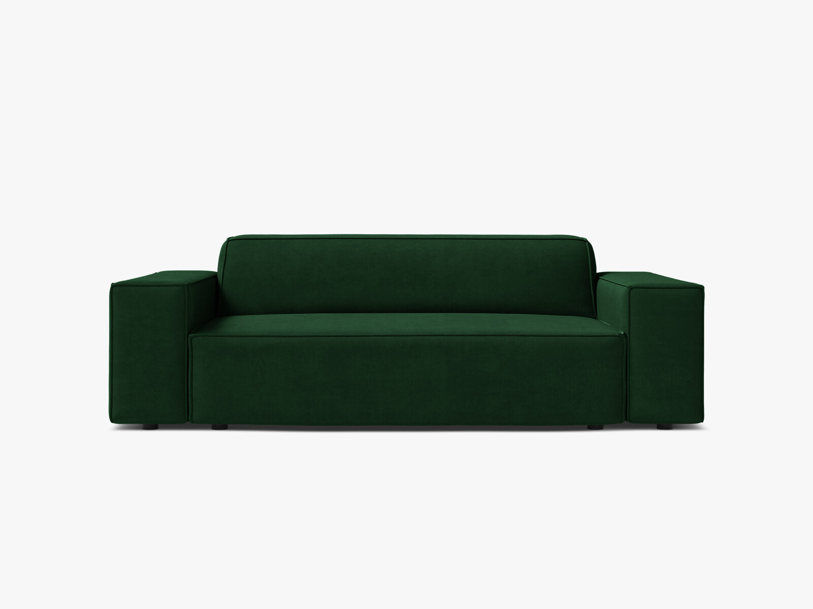 Micadoni Jodie Sofa 2-Sitzer Samt Bluvel Flaschengrün