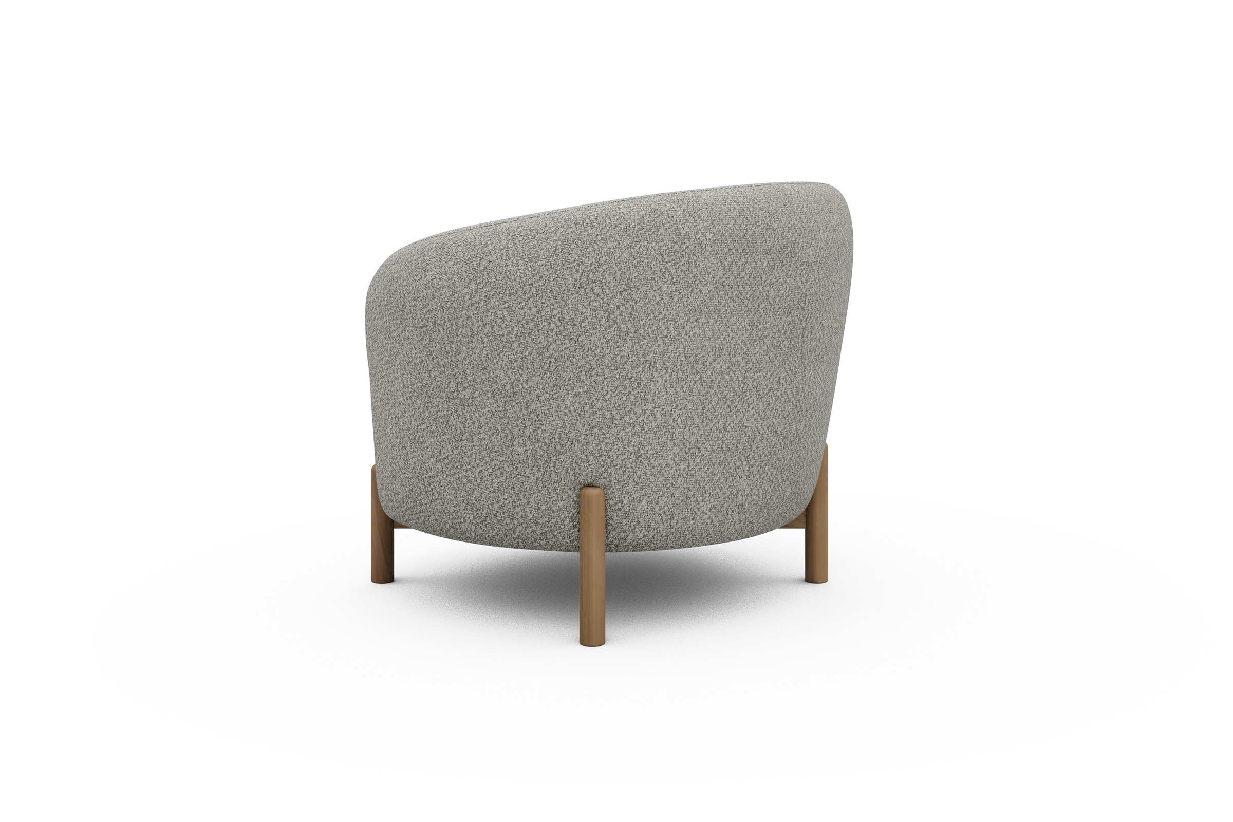 Sessel Ronda Holzbeine Eiche Natur Vanora-Warm-Sand