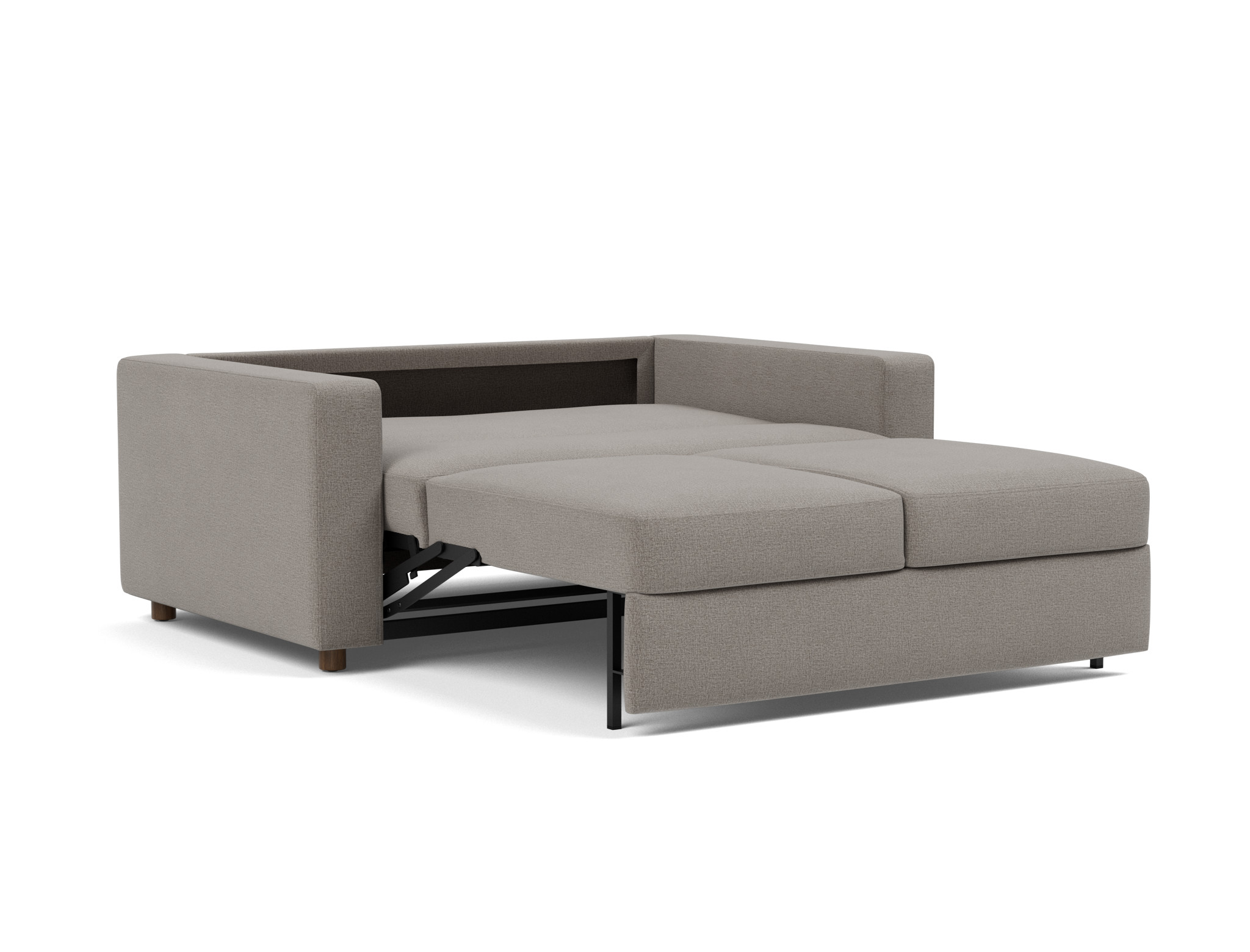 Schlafsofa Neah mit Standard-Armlehnen 140 Flachgewebe Mixed Dance 521-Grey