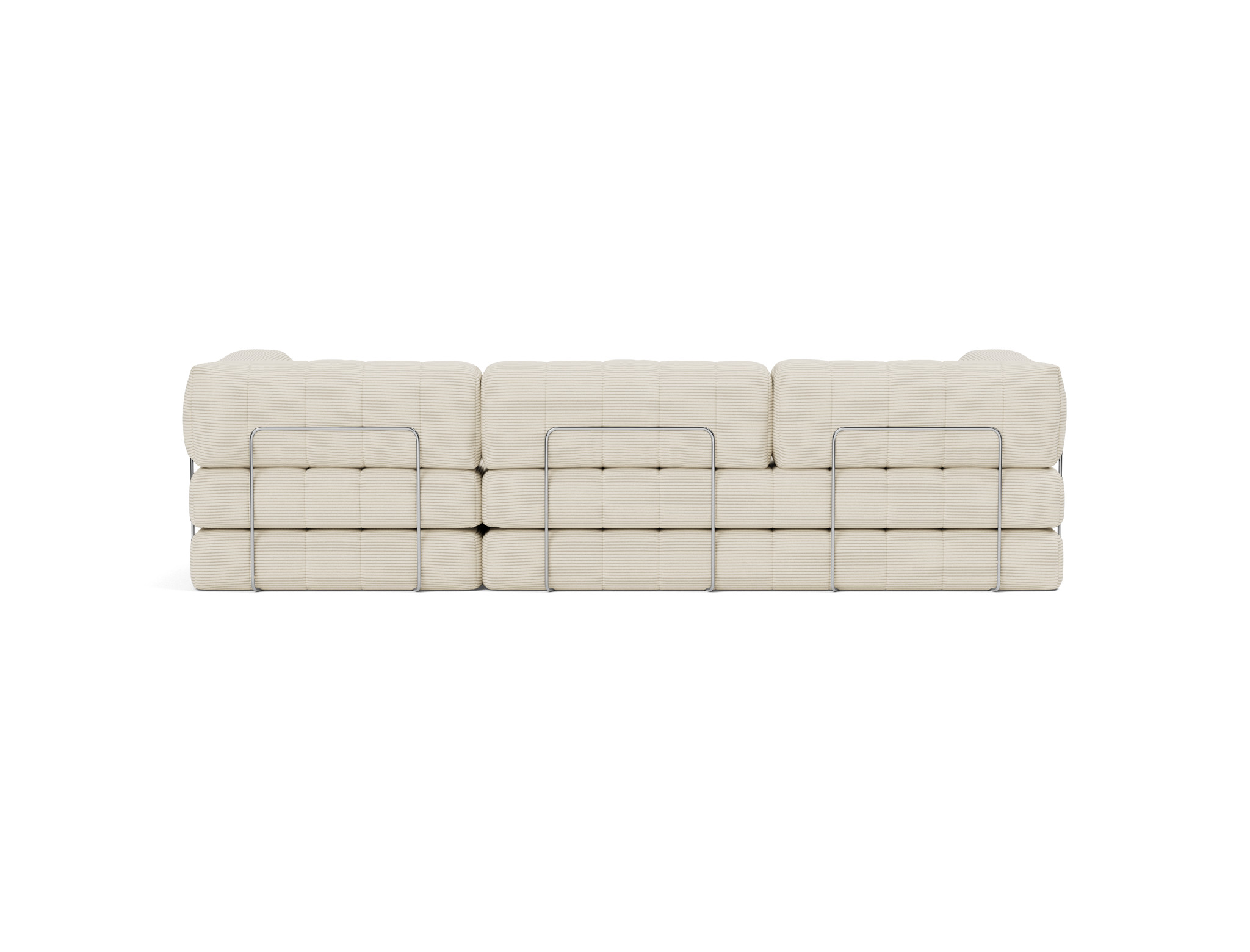 Schlafsofa CozyPad Grand mit Armlehnen Kord Corduroy 594-Ivory