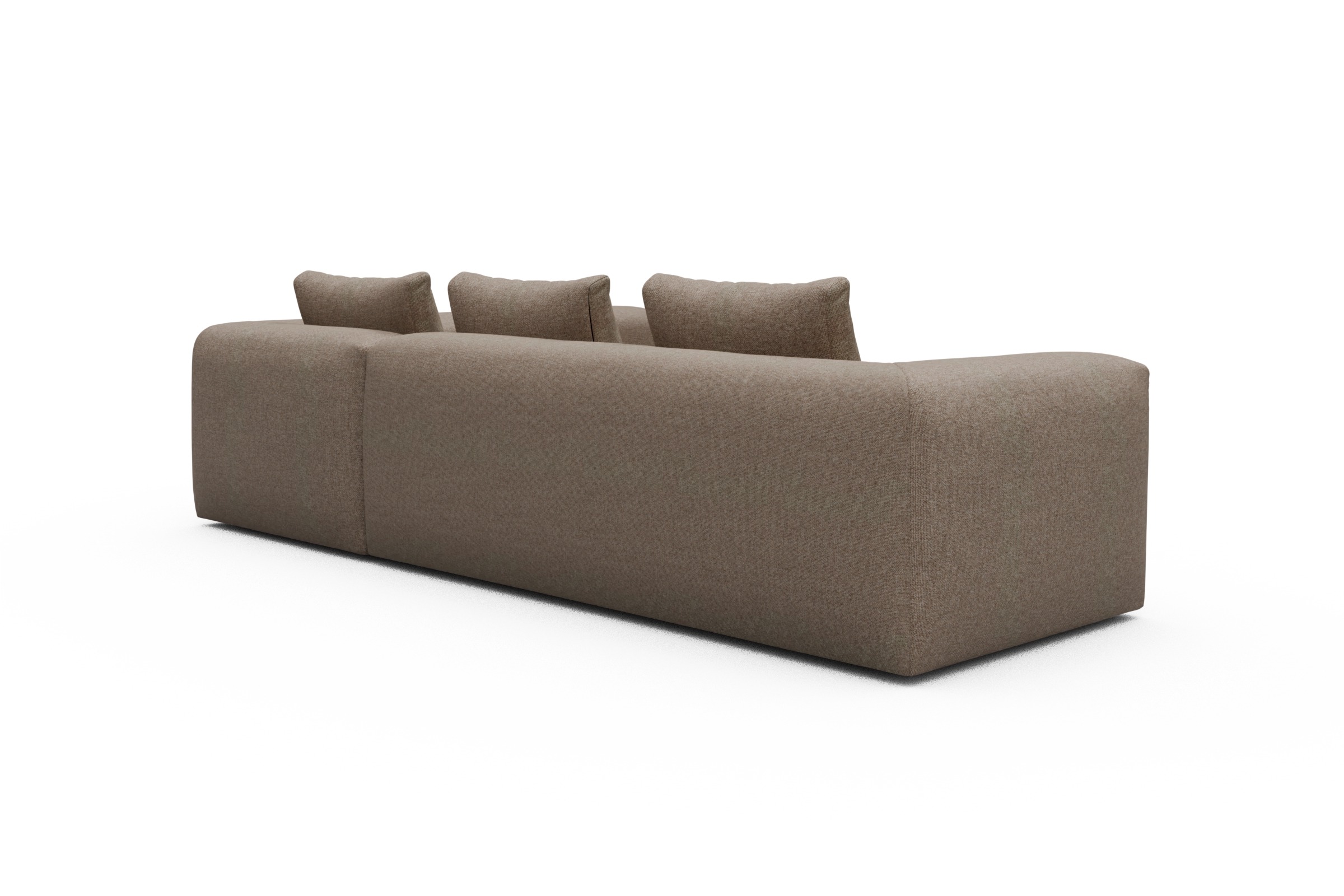 Ecksofa Fred 2x 2,5-Sitzer rechts offen Sama-Antelope