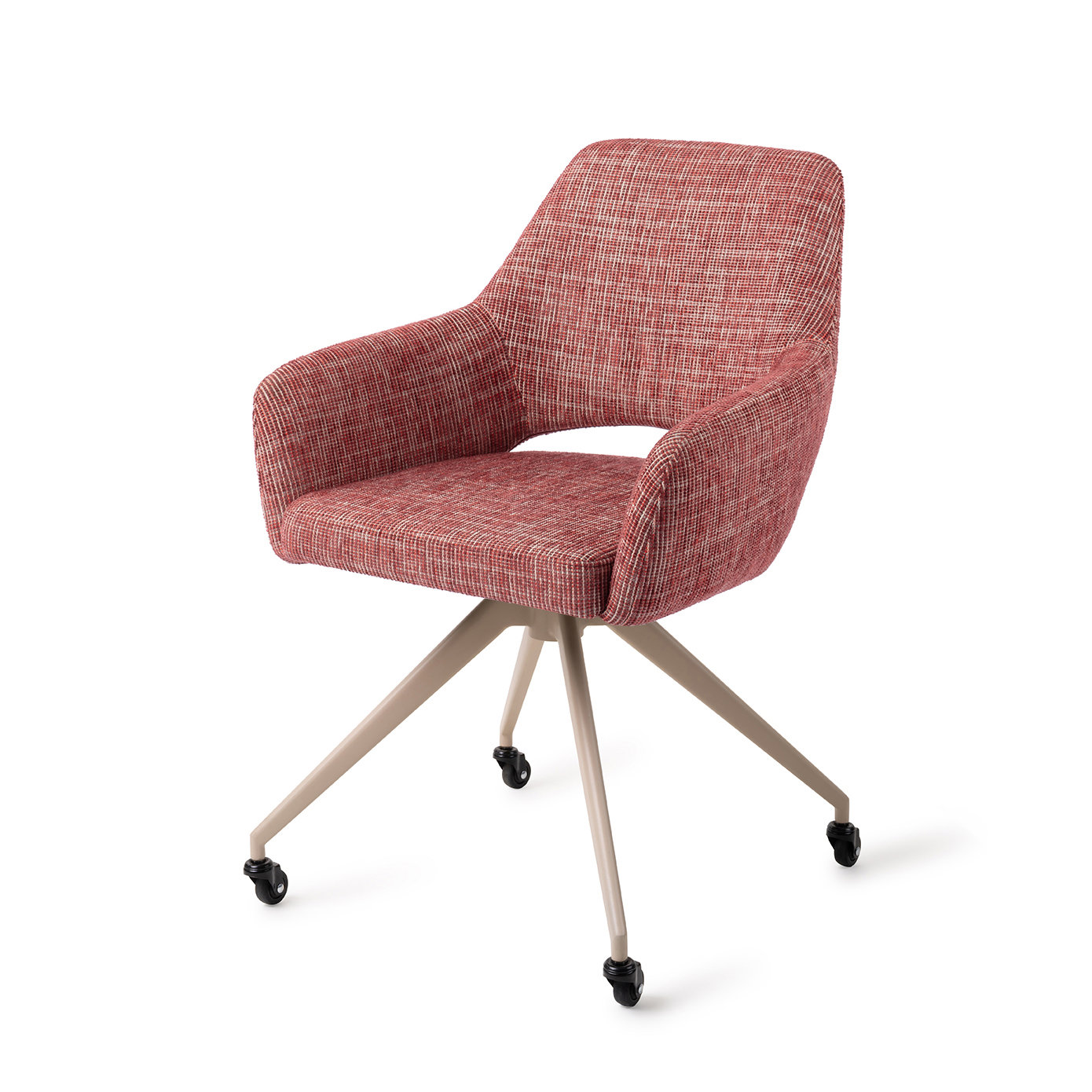 Jesper Home Esszimmerstuhl Yanai Berry Bars Glide Beige