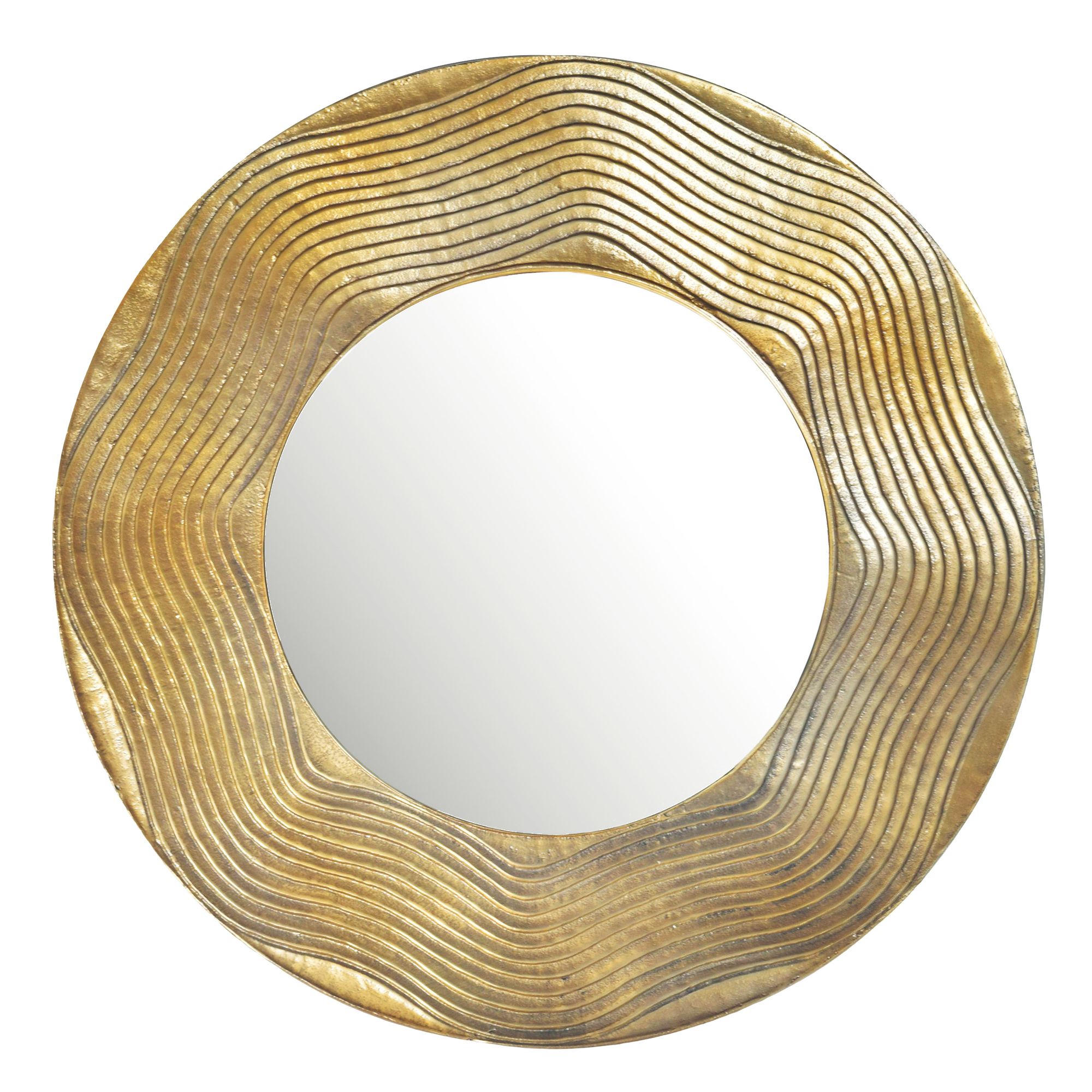 Wandspiegel Hesseng Gold Ø 74 cm