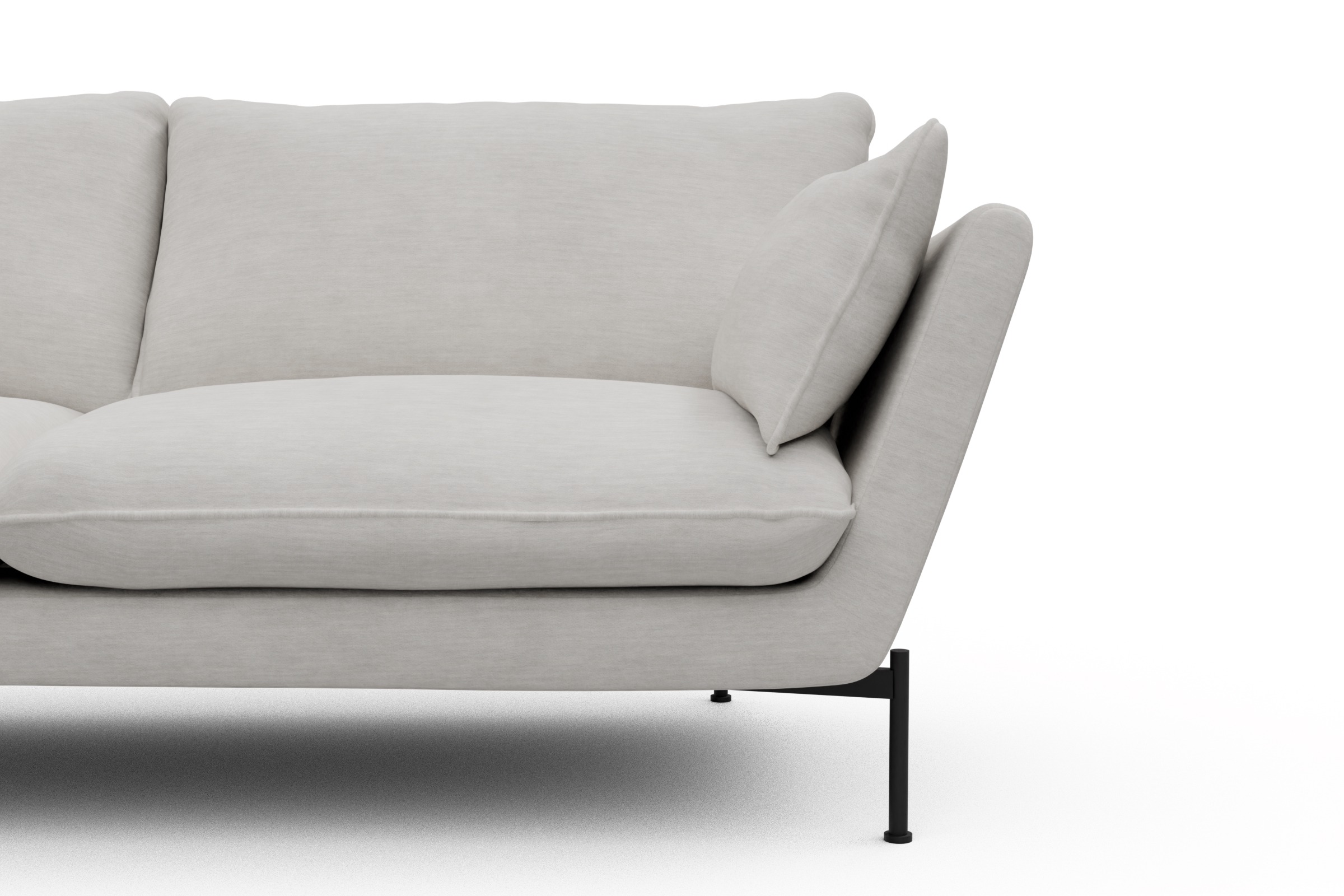 Sofa Anton 3-Sitzer Vivus-Dusty-Off-White