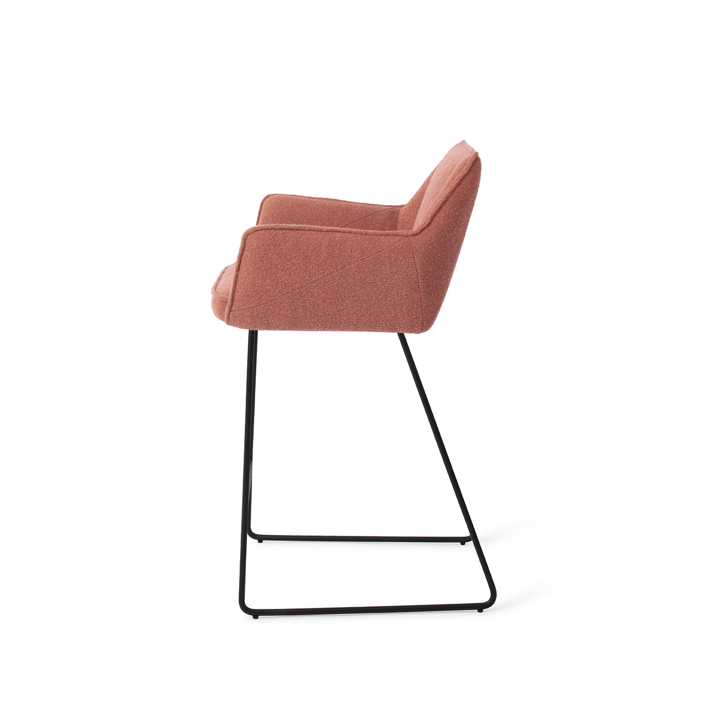 Jesper Home Barhocker Tome Shabby Saffron Slide Schwarz Tresenhöhe 65 cm