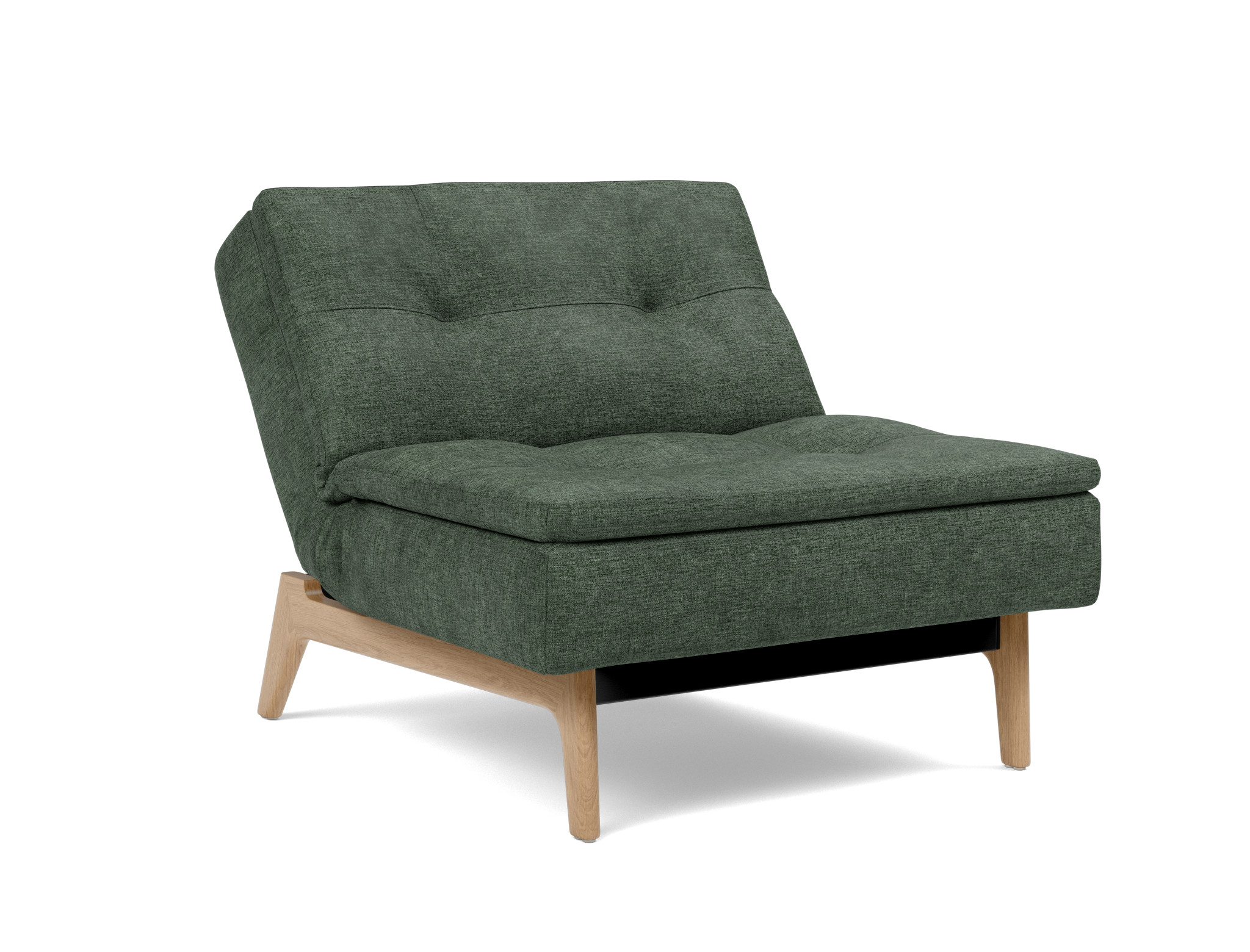 Sessel Dublexo Flachgewebe Avella 281-Pine-Green Beine Eiche