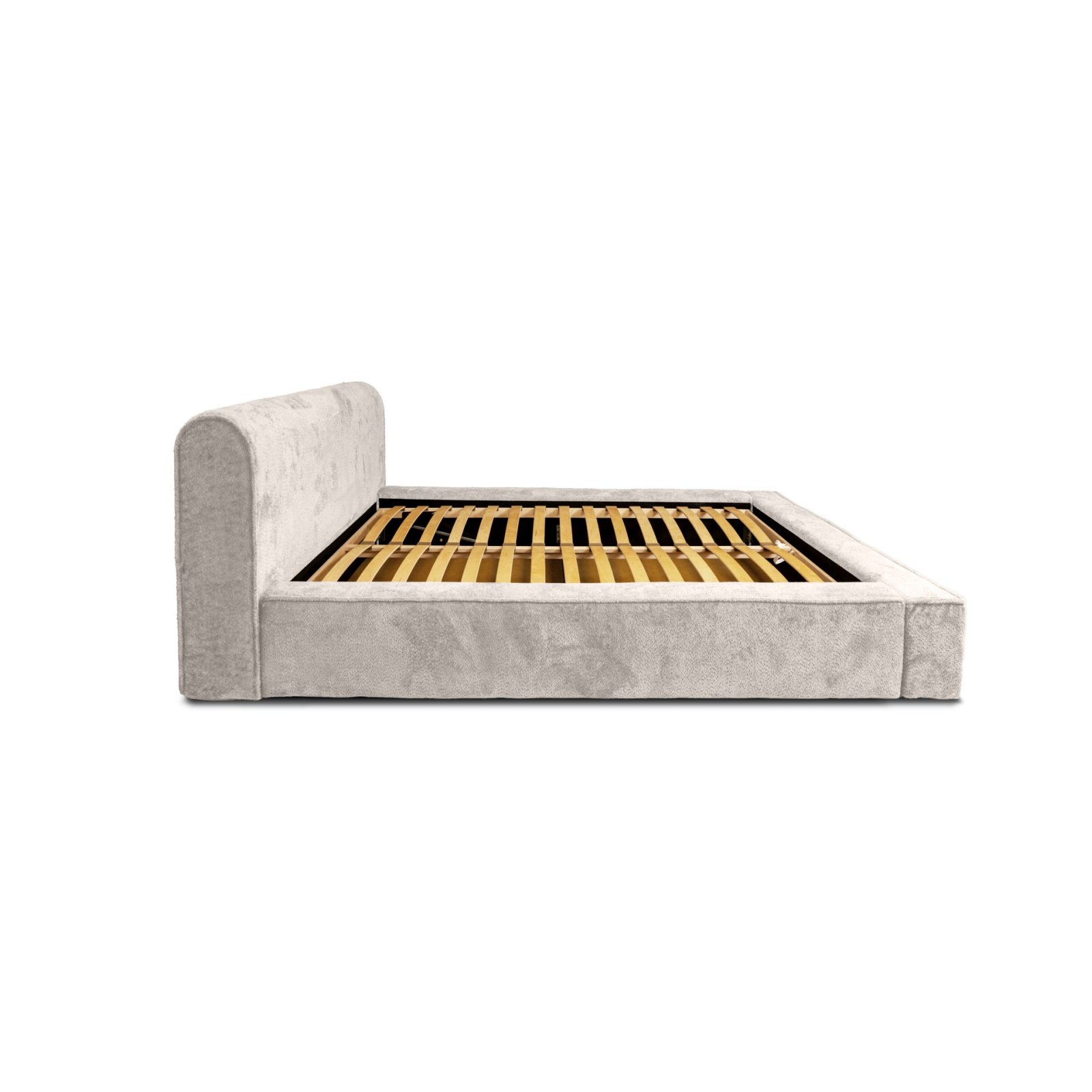 Polsterbett Calio Boucle 180x200 mit Metallrahmen Euphoria 02 Cream