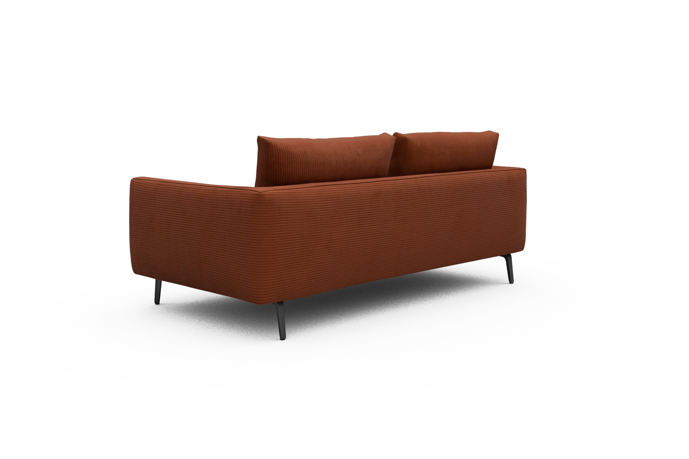 Sofa Karl 2-5-Sitzer Corduroy-Burnt-Orange