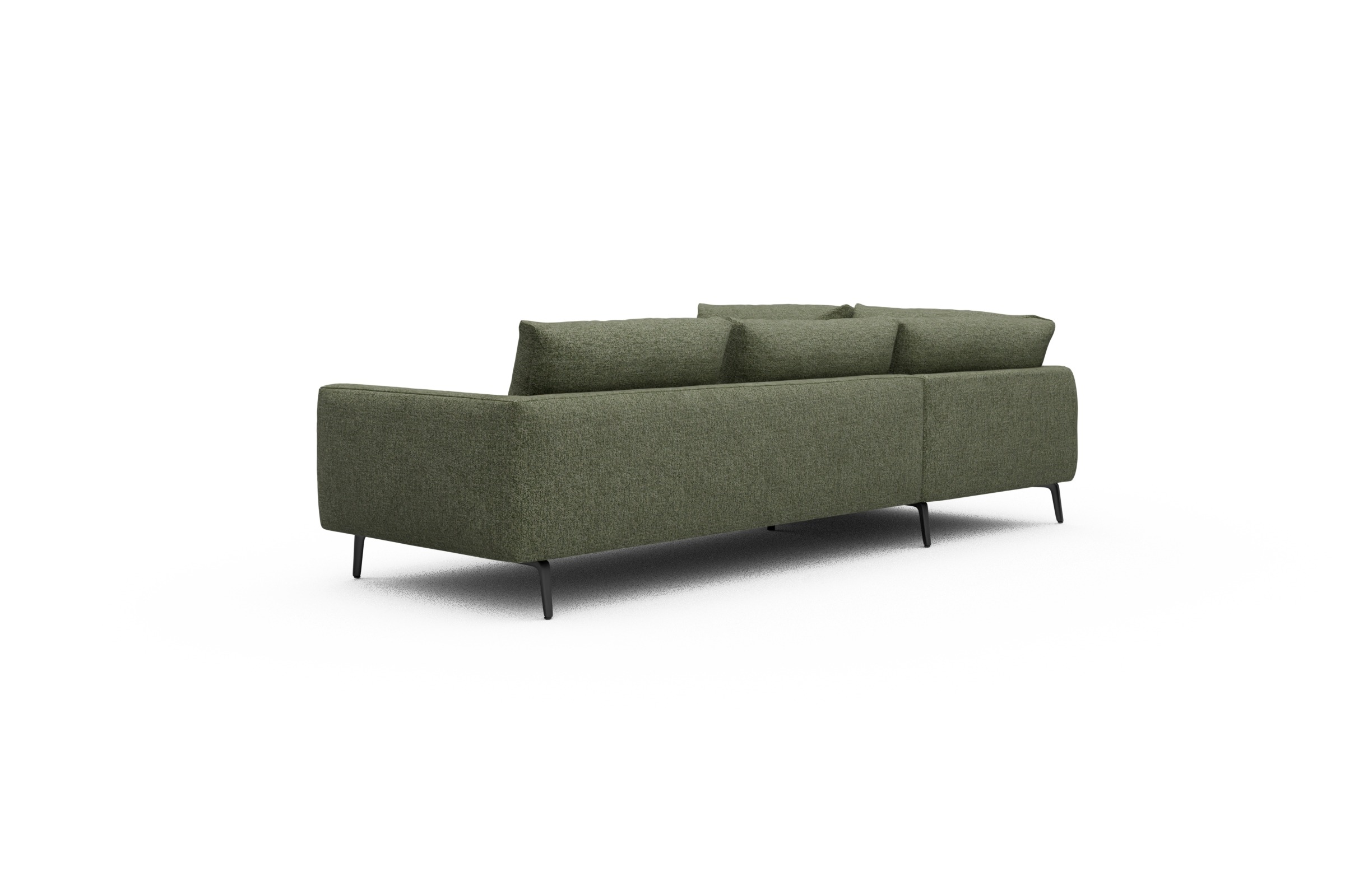 Ecksofa Karl Relax-Ecke links mit 2,5-Sitzer Carreno-Vivid-Green