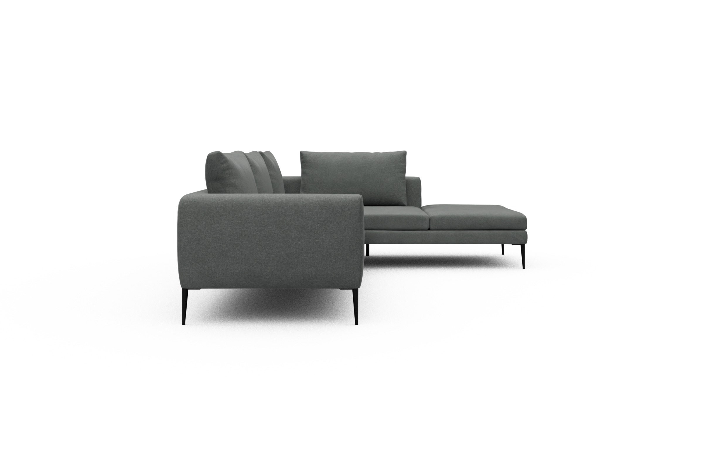 Ecksofa Paul Relax-Ecke links mit 3-Sitzer Satya-Steel