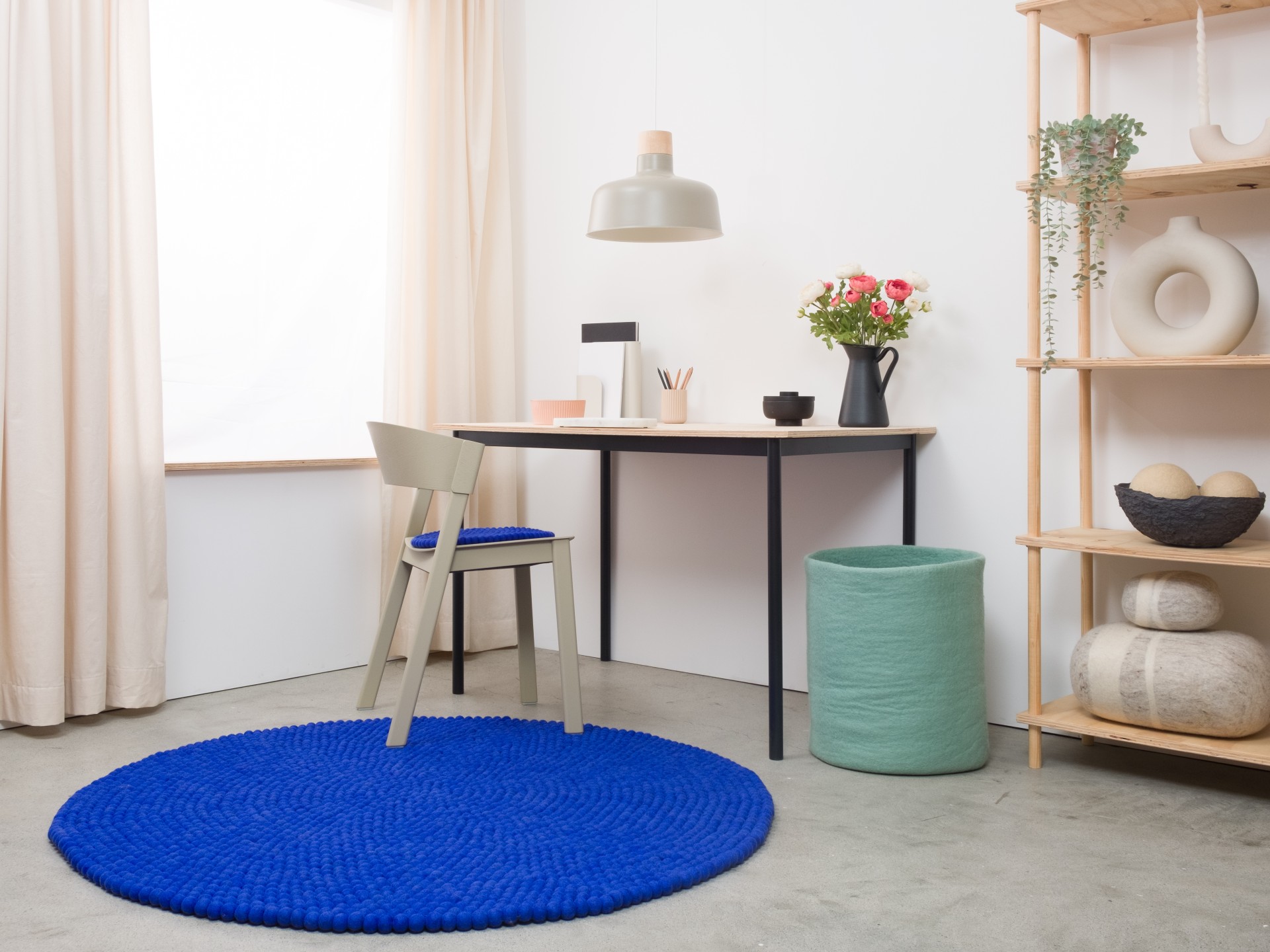 myfelt Isa Filzkugelteppich - 70 cm
