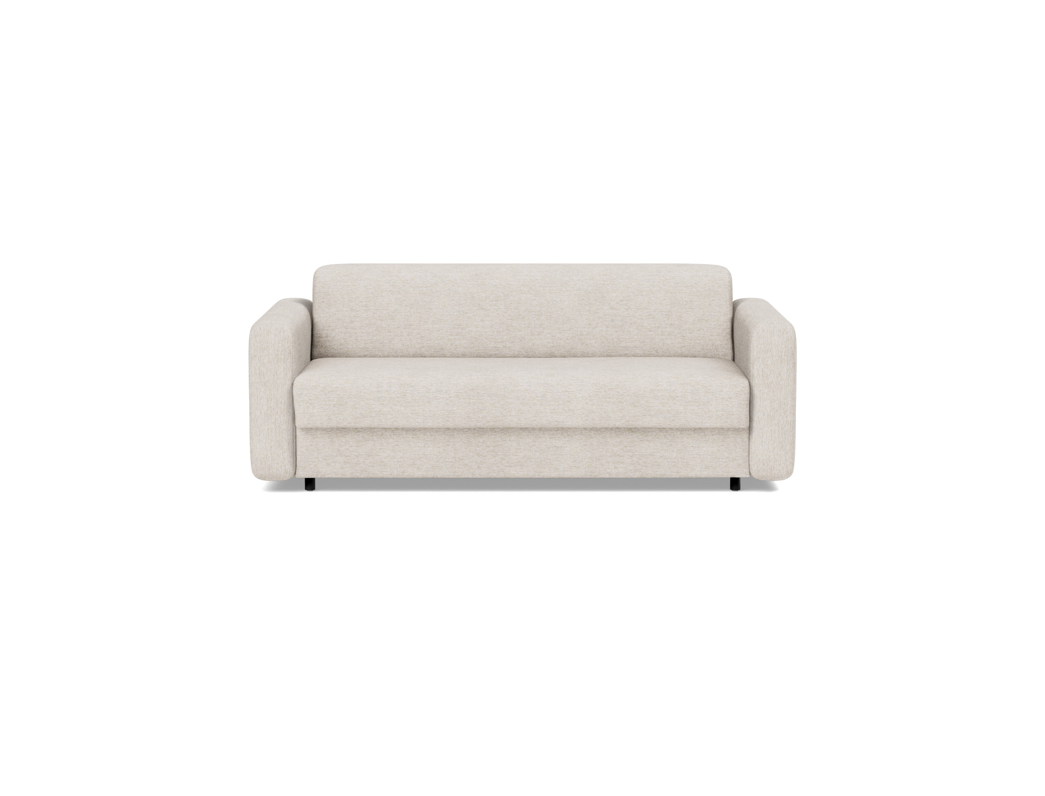 Schlafsofa Killian mit Memory-Matratze 140 Chenille Yuveno 470-Natural