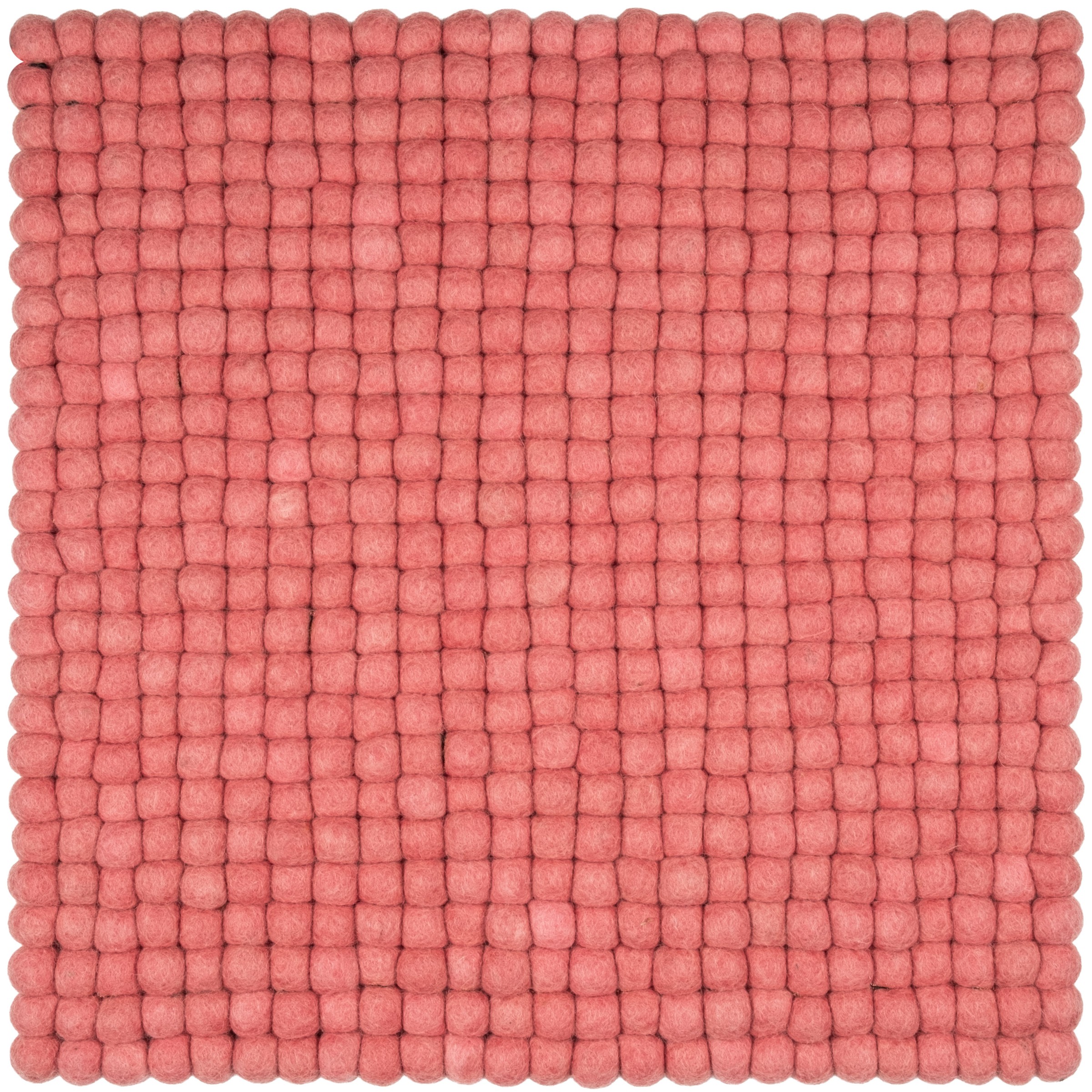 myfelt Vera Filzkugel-Sitzauflage Korallenrosa 36 x 36 cm