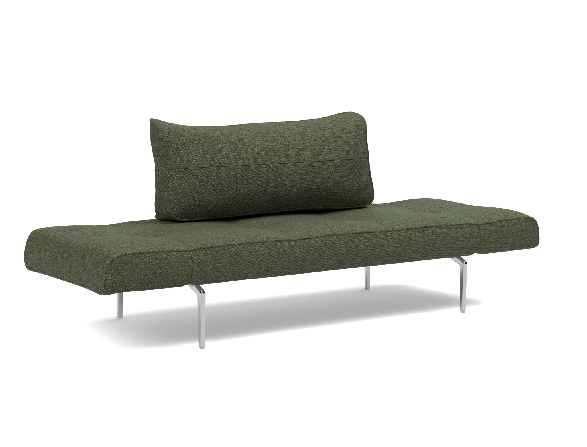 Tagesbett Zeal Strukturierter Stoff Taura 353-Forest Beine Straw Aluminium