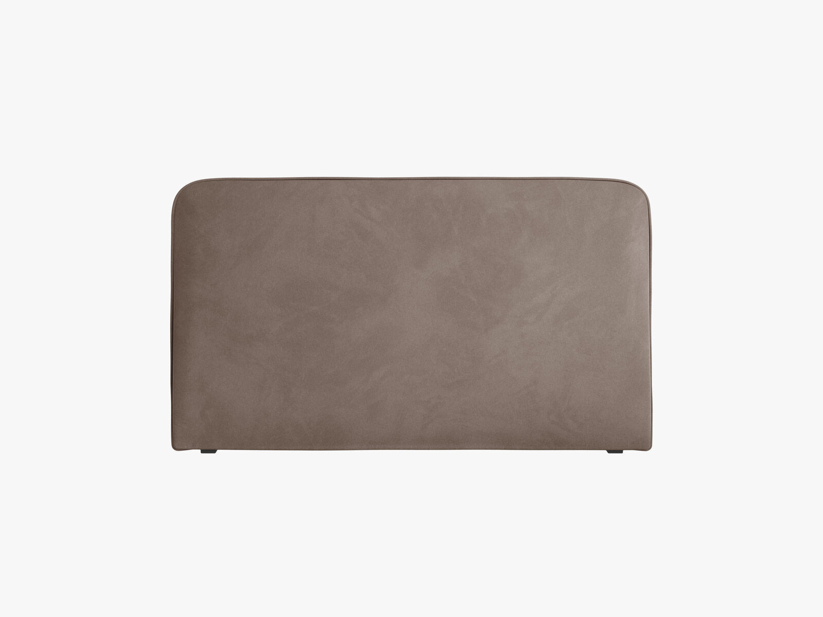 Micadoni Jamie Samtiger Kopfteil 140 cm (H 95 cm) Samt Paris Warmes Grau 180x95