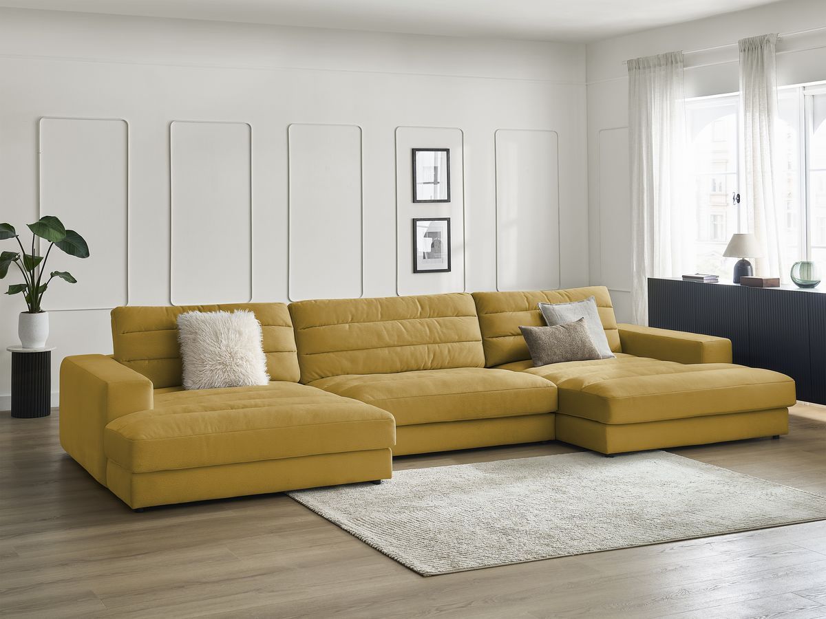Bobochic Sierra Wohnlandschaft Samt Gelb