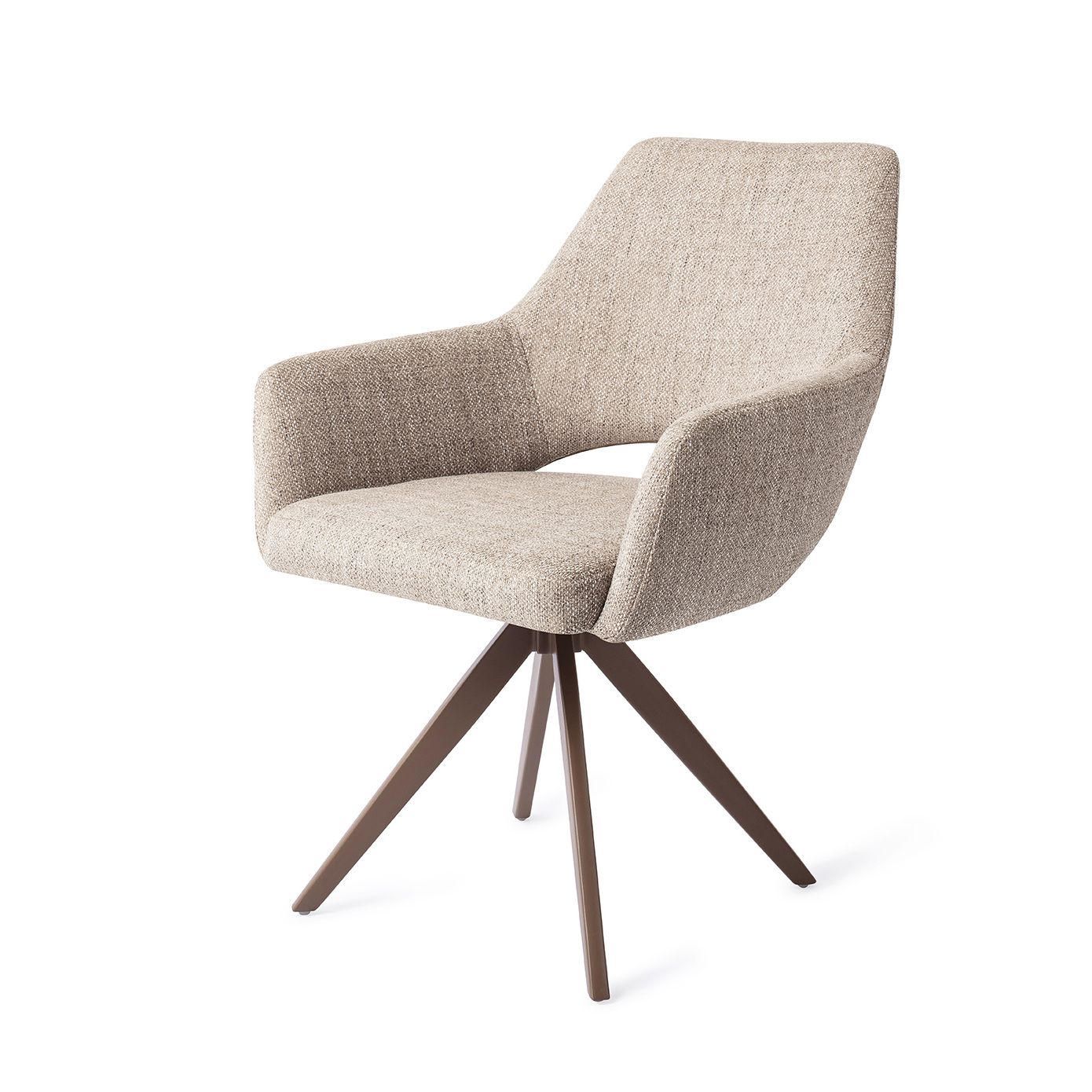 Jesper Home Esszimmerstuhl Yanai Biscuit-Beach Turn Braun