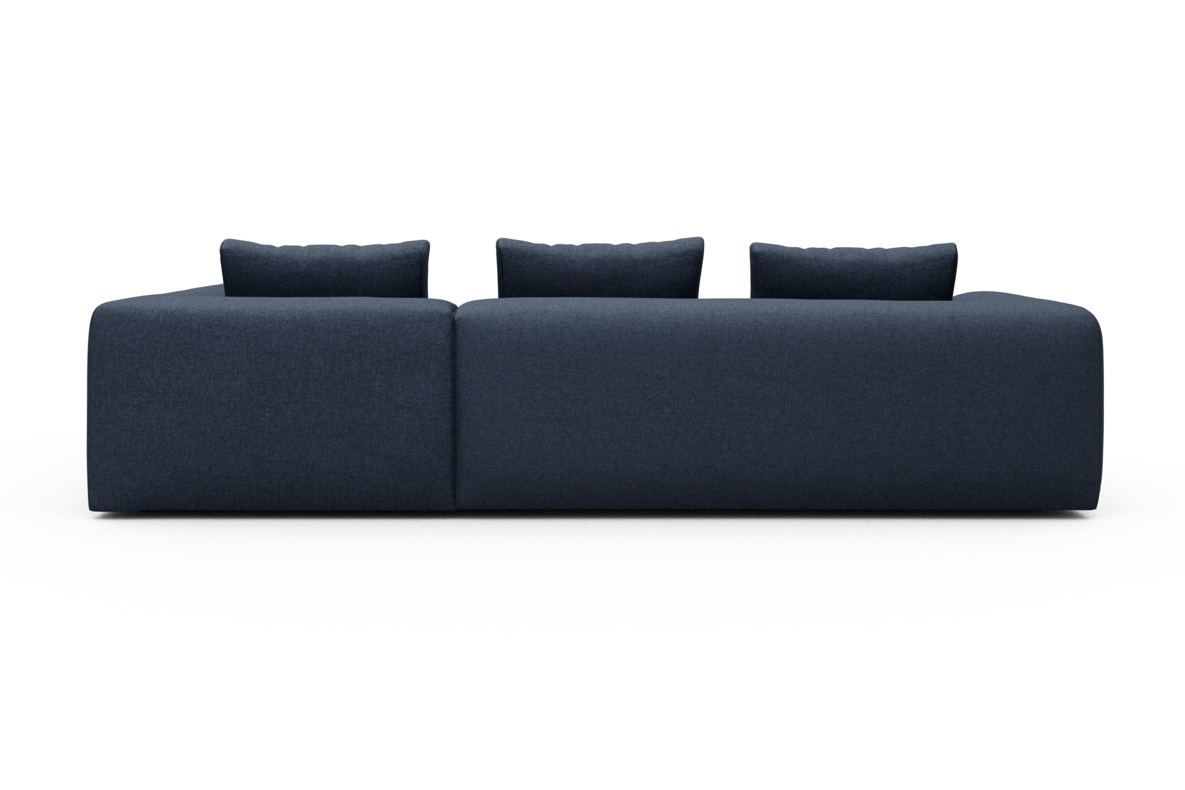 Ecksofa Fred Relax-Ecke rechts mit 2,5-Sitzer Sama-Deep-Blue