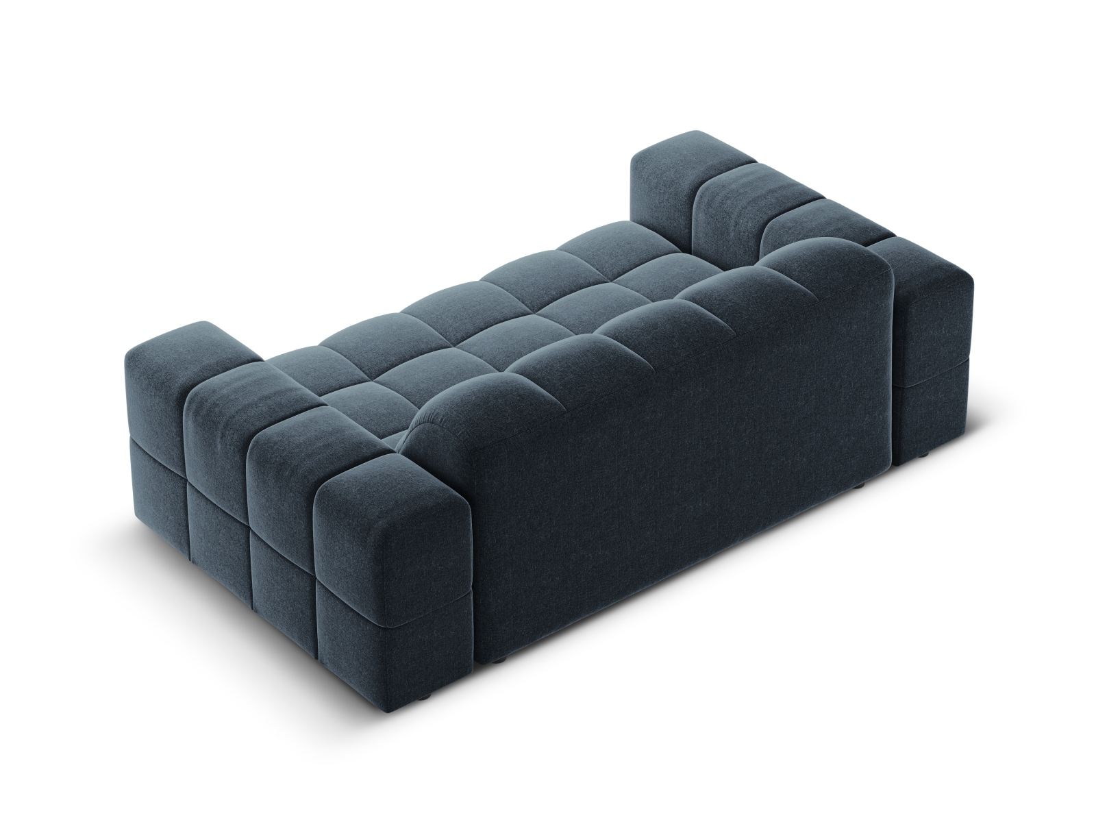 Cosmopolitan Design Sofa Chicago 2-Sitzer Chenille Haga Königsblau
