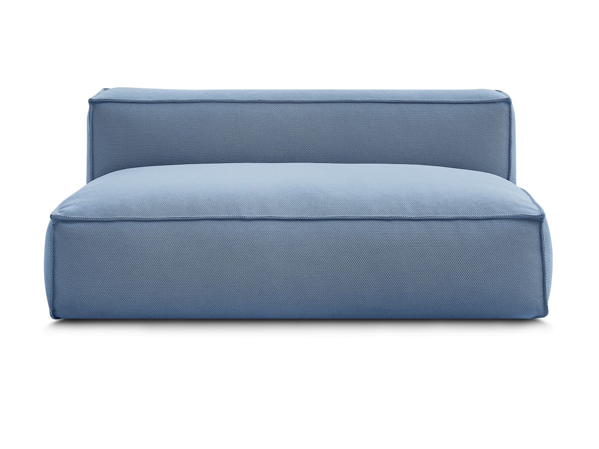 Bobochic Biarritz Sofamodul 2-Sitzer Melange-Stoff Blau