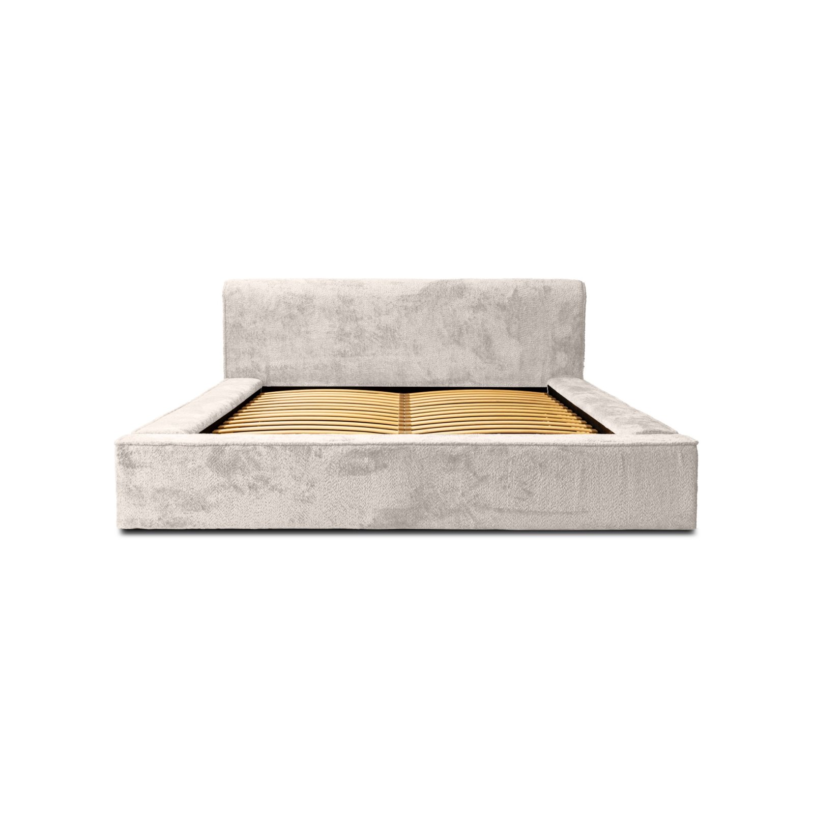 Polsterbett Calio Boucle 180x200 mit Metallrahmen Euphoria 02 Cream