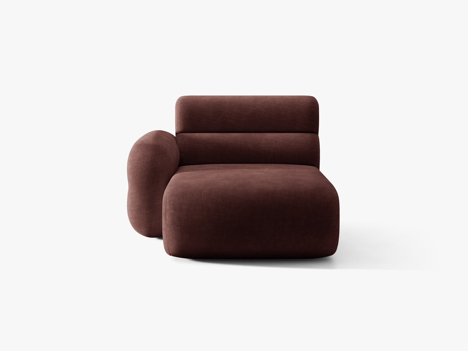 Micadoni Neo Chaiselongue Links Chenille Golden Kirschbaum