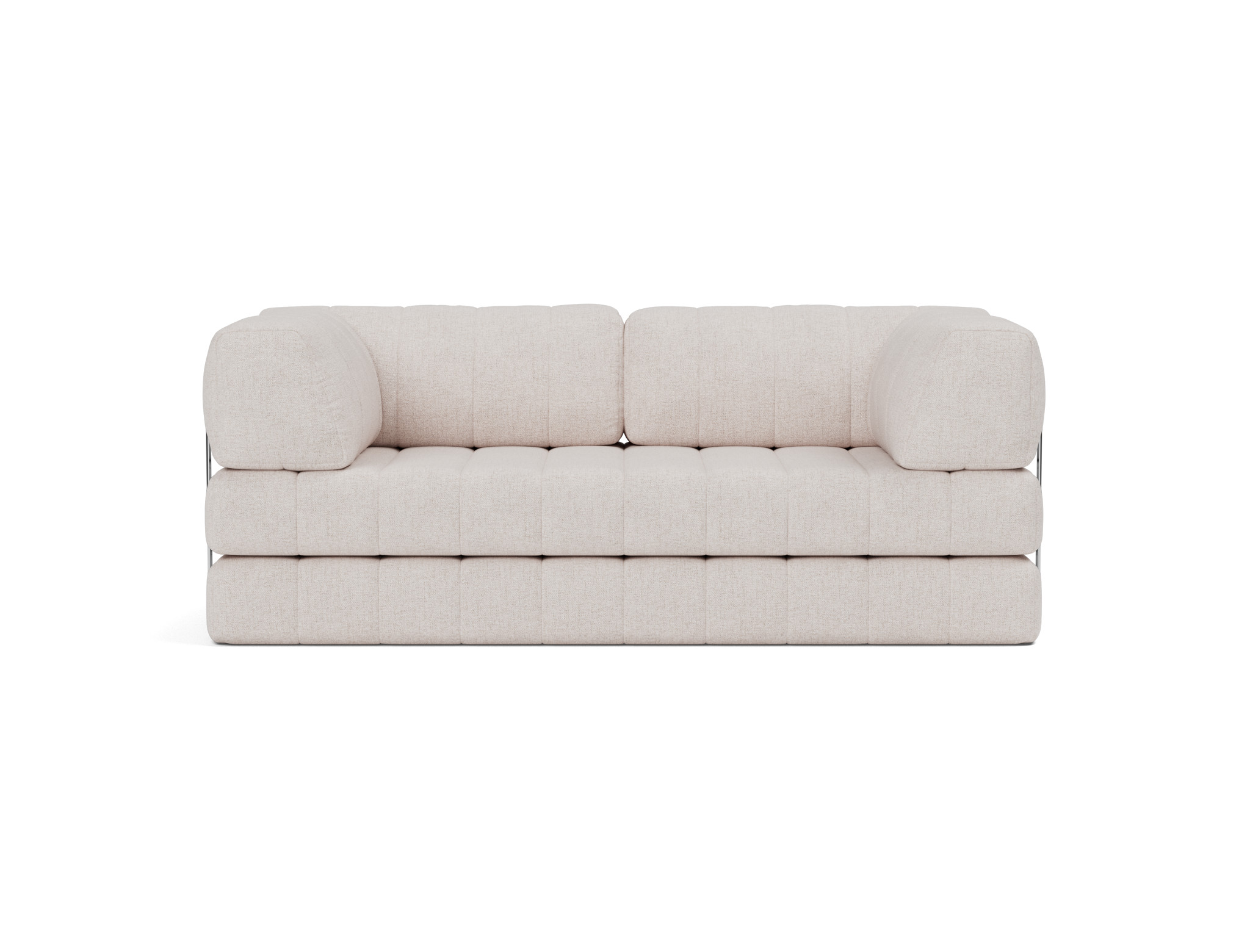 Schlafsofa CozyPad mit Armlehnen Strukturierter Stoff Weda 300-Weda-Sand