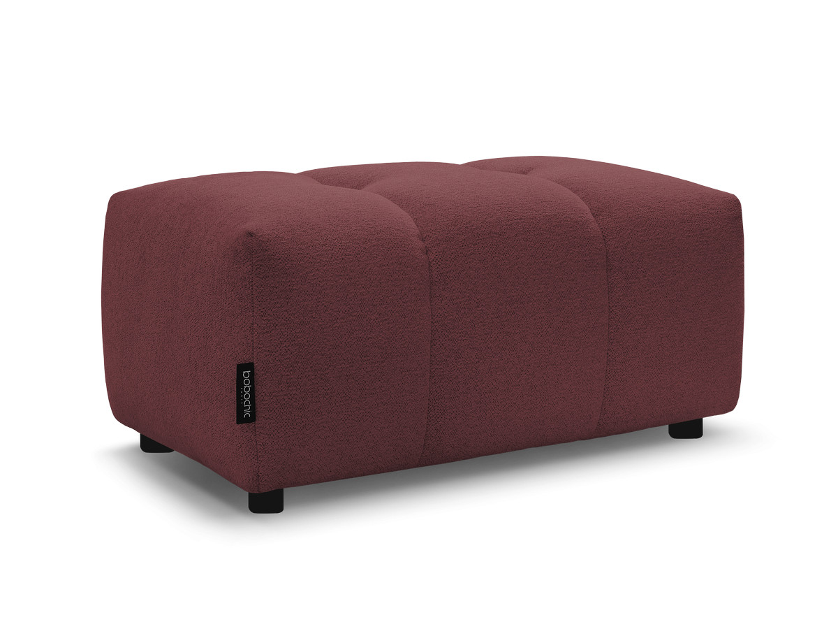 Bobochic Roxelane Pouf Melange-Stoff Rot