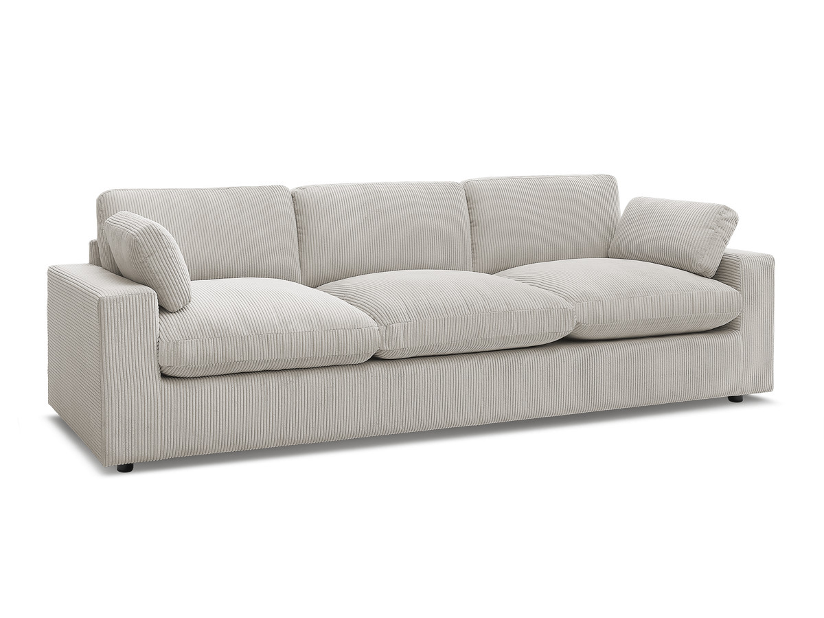 Bobochic Belair Sofa 4-Sitzer Cordsamt Beige