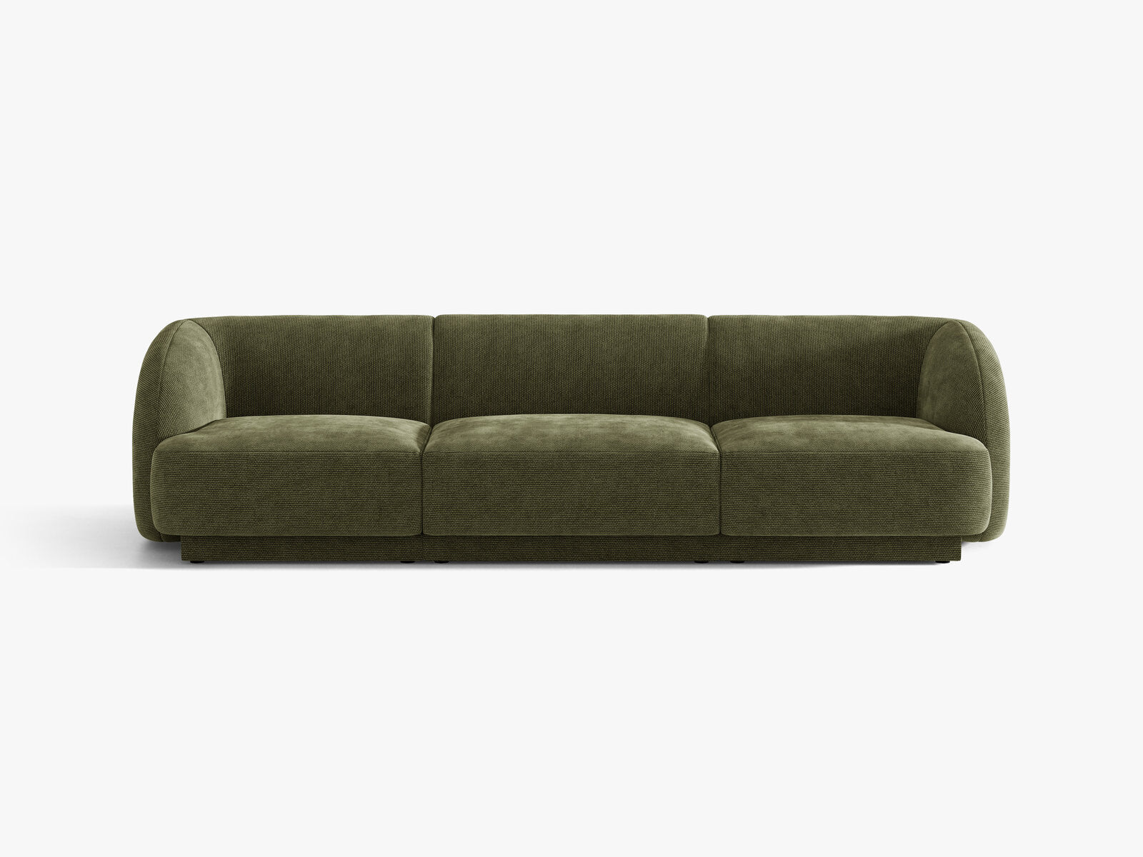 Micadoni Sofa Miley 3-Sitzer Chenille Eden Grün