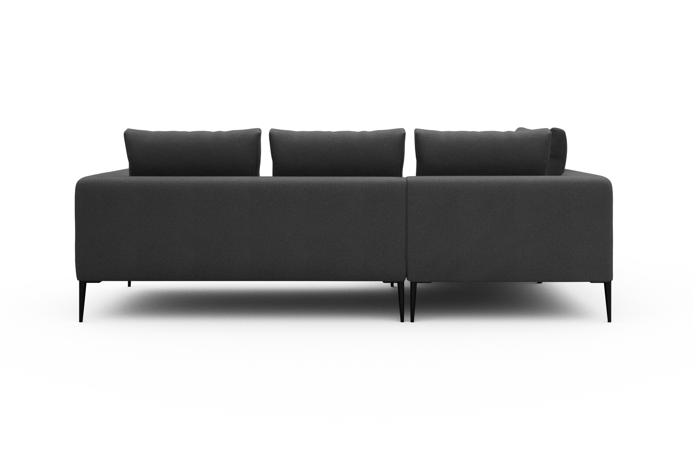 Ecksofa Paul Relax-Ecke links mit 2-Sitzer Satya-Zinc