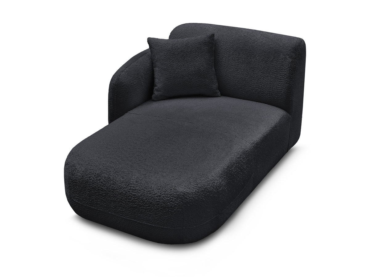 Bobochic Anda Méridienne-Modul Chenille Schwarz Ecke links