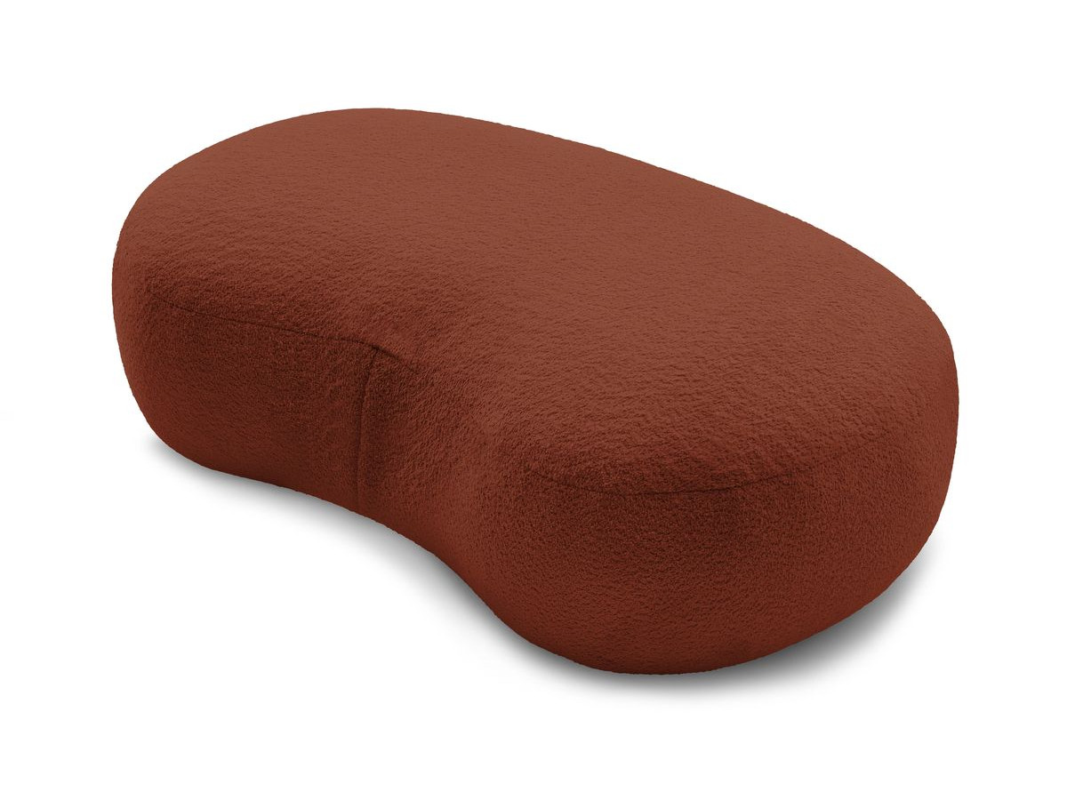 Bobochic Saint-germain Pouf Bouclé-Stoff Orange