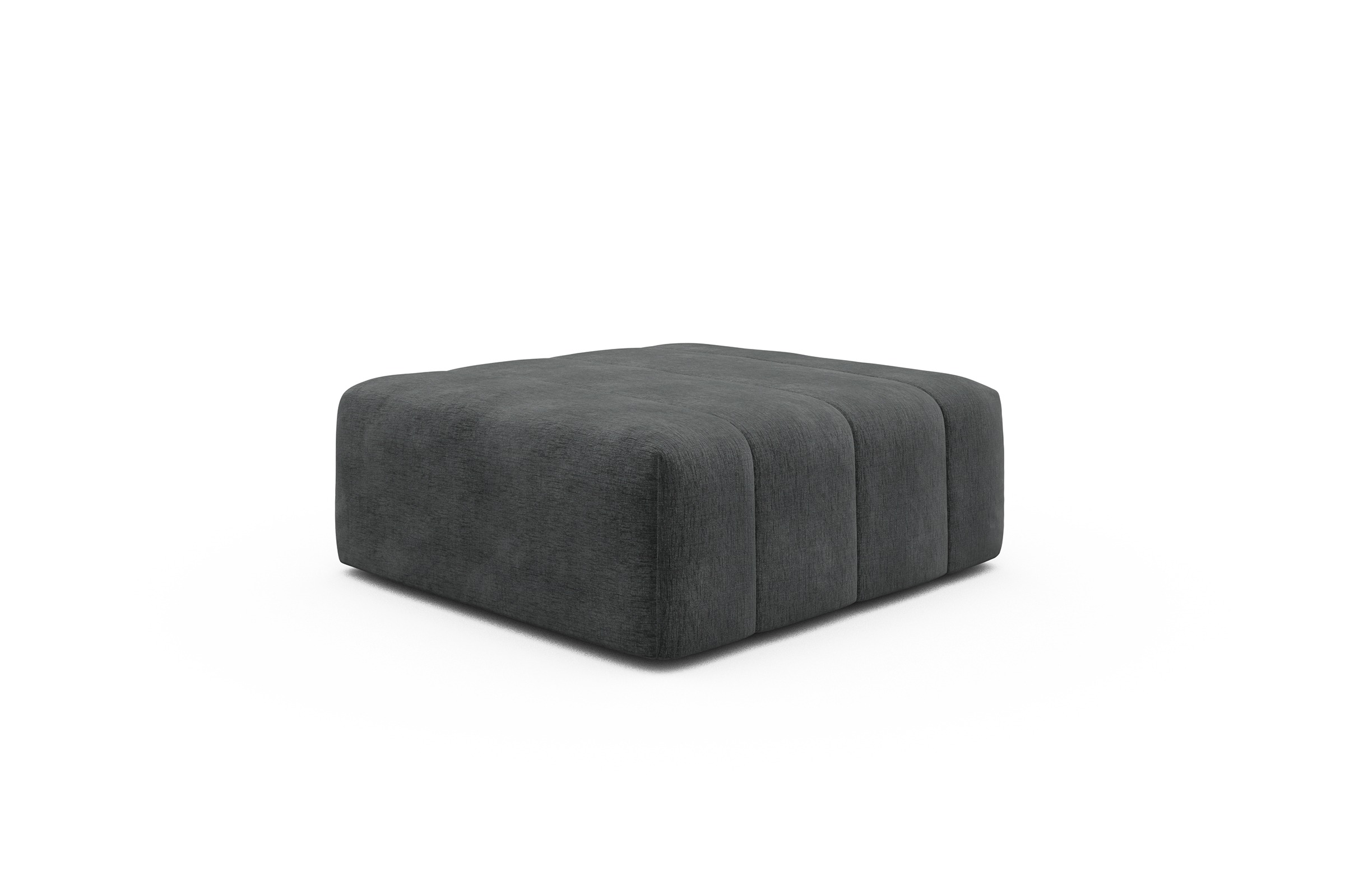 Sitzhocker Hugo Ottomane Smooth-Deep-Warm-Grey