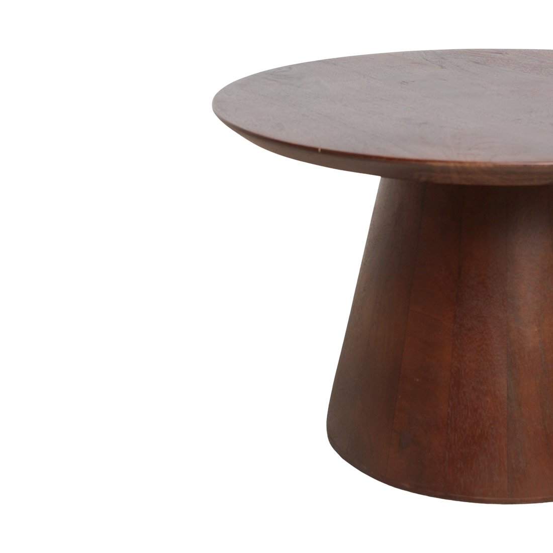 Raw Materials Bullnose Beistelltisch aus Mangoholz Cone Ø 55cm