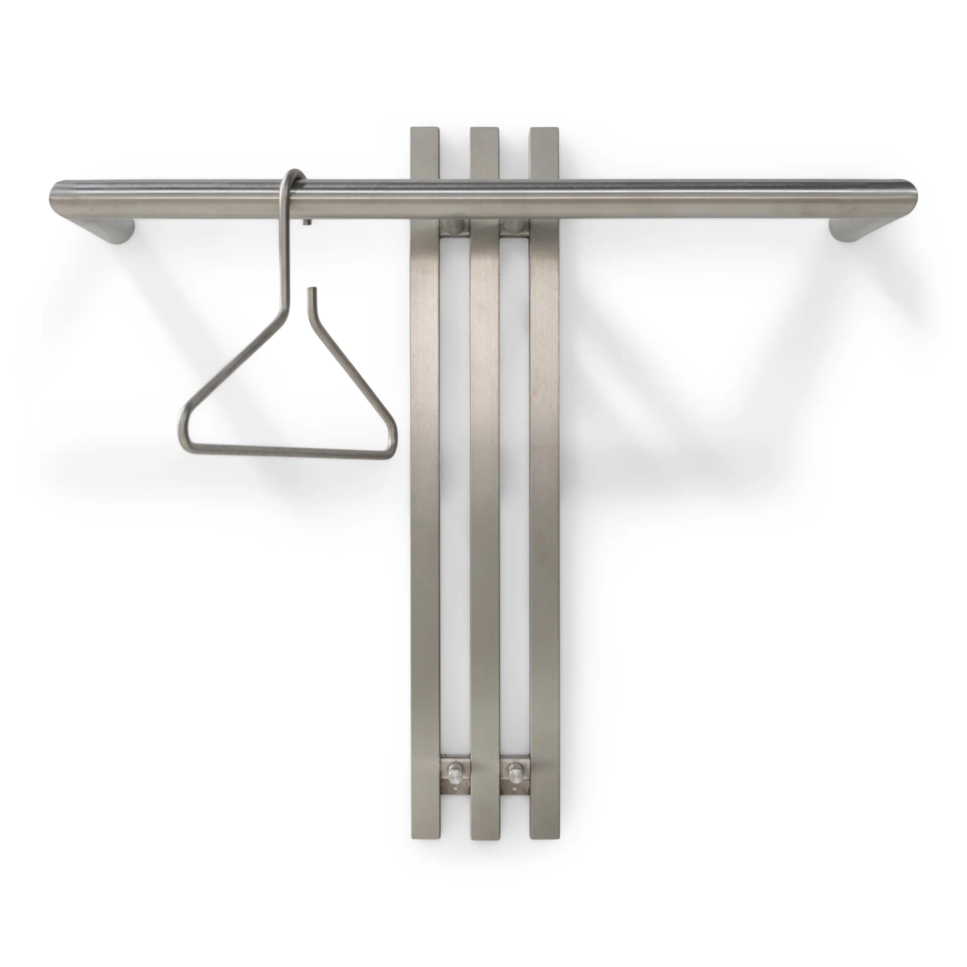 Spinder Design Senza 1 Wandgarderobe Edelstahl