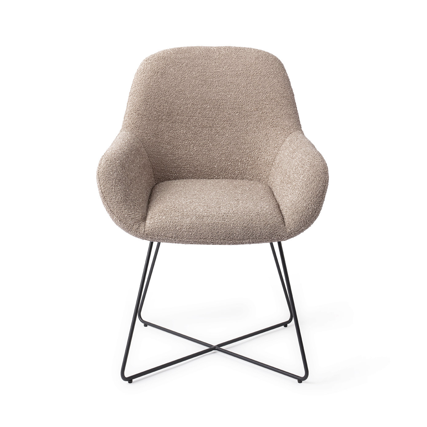 Jesper Home Esszimmerstuhl Kushi Stone Haze Cross Schwarz