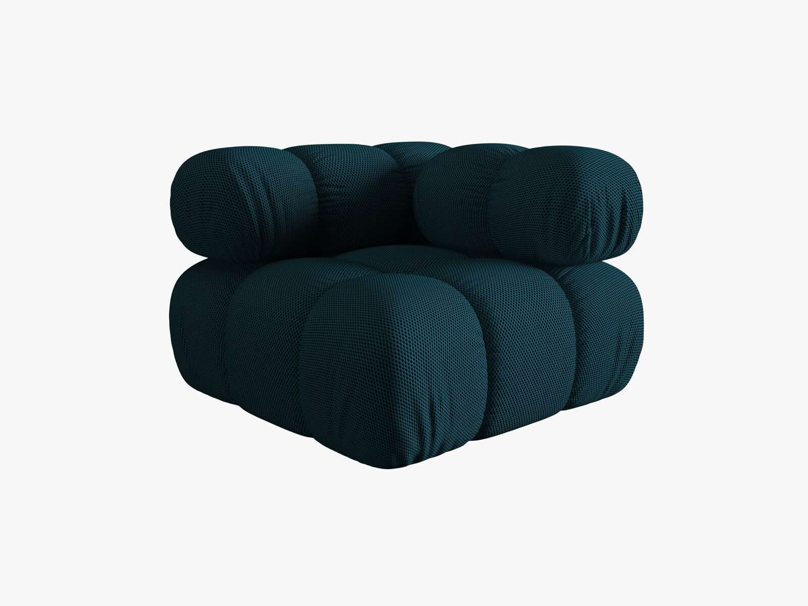 Micadoni symmetrisches Eckmodul Bellis 3D-Stoff Sonic Marineblau