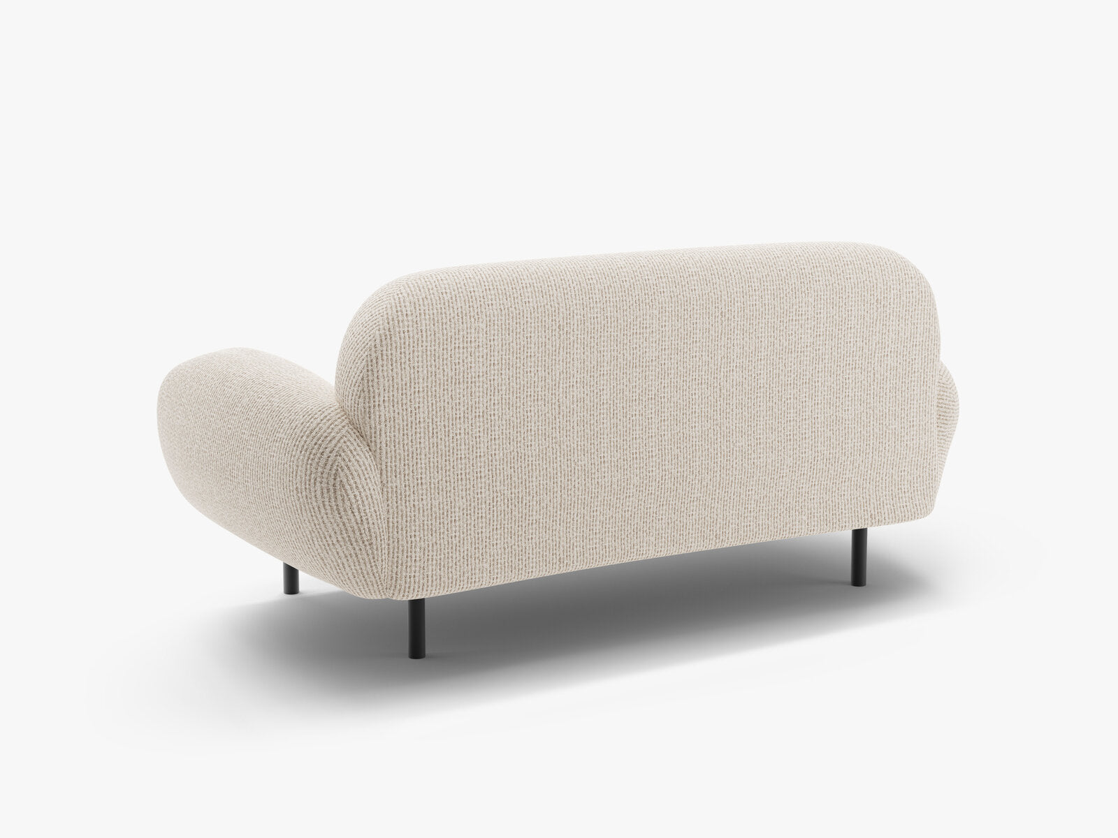 Micadoni Sofa Poppy 2-Sitzer Chenille Silencio Helles Beige