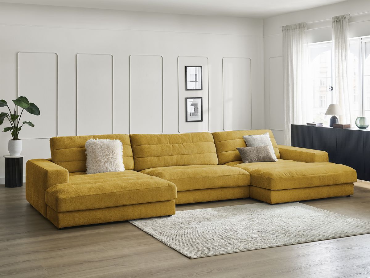 Bobochic Sierra Wohnlandschaft Strukturstoff Gelb