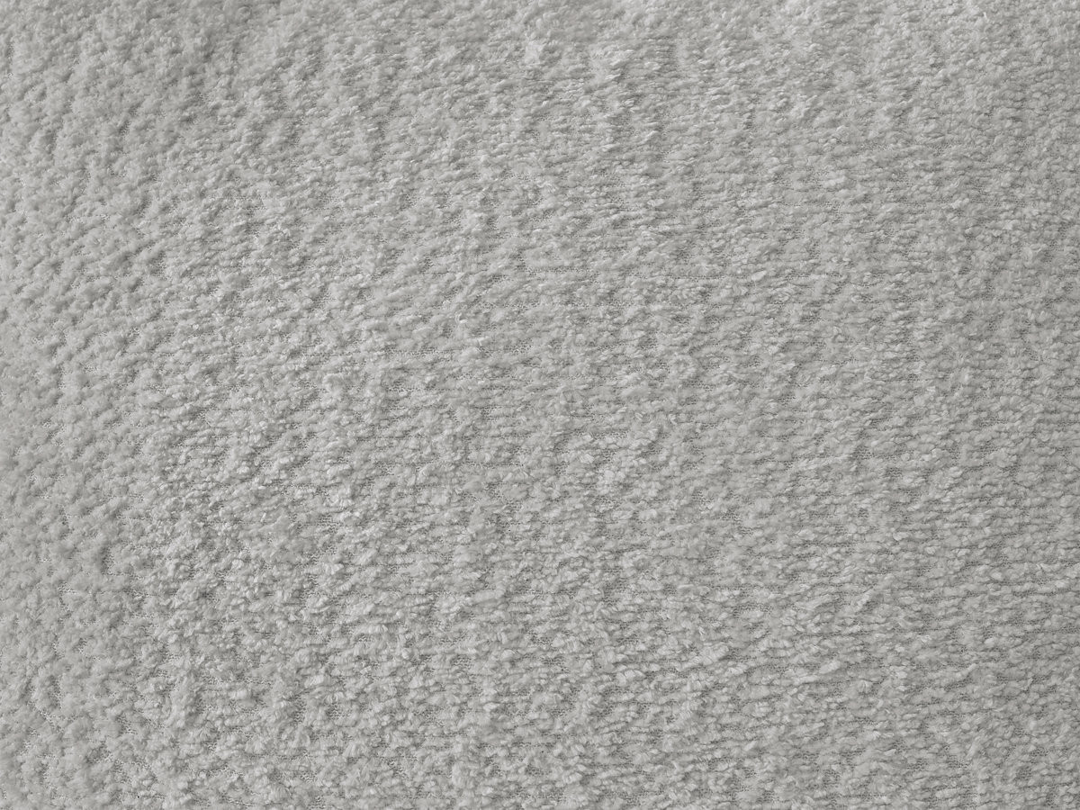 Bobochic Azra Sofamodul 2-Sitzer 143 × 112 cm Bouclé-Stoff Hellgrau Ecke links