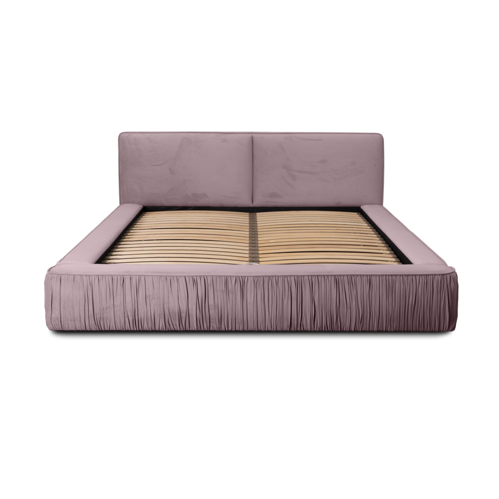 Polsterbett Beyond Samtstoff 140x200 mit Holzrahmen Riviera 62